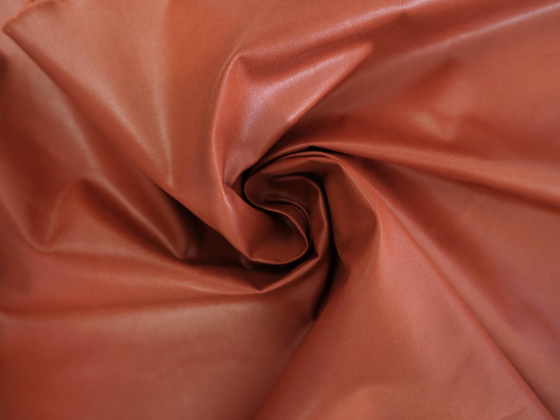 Cotton Poly Chintz in Burnt Orange