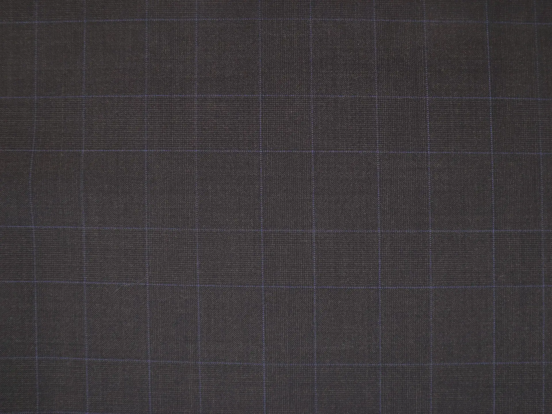 Italian Vitale Barberis Super 150s Wool Plaid Suiting in Espresso 