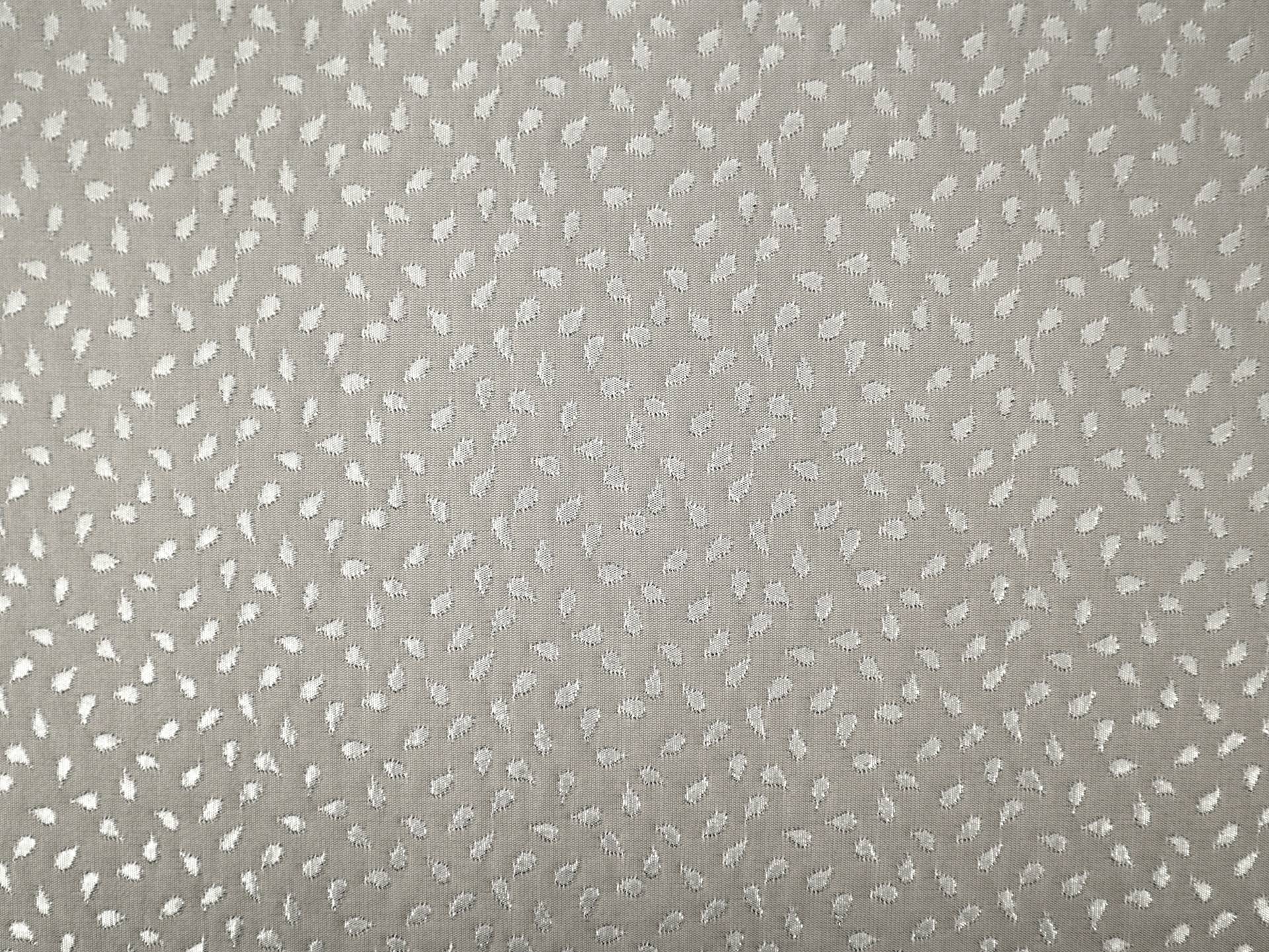 Metallic Brocade with Teardrops in Silver