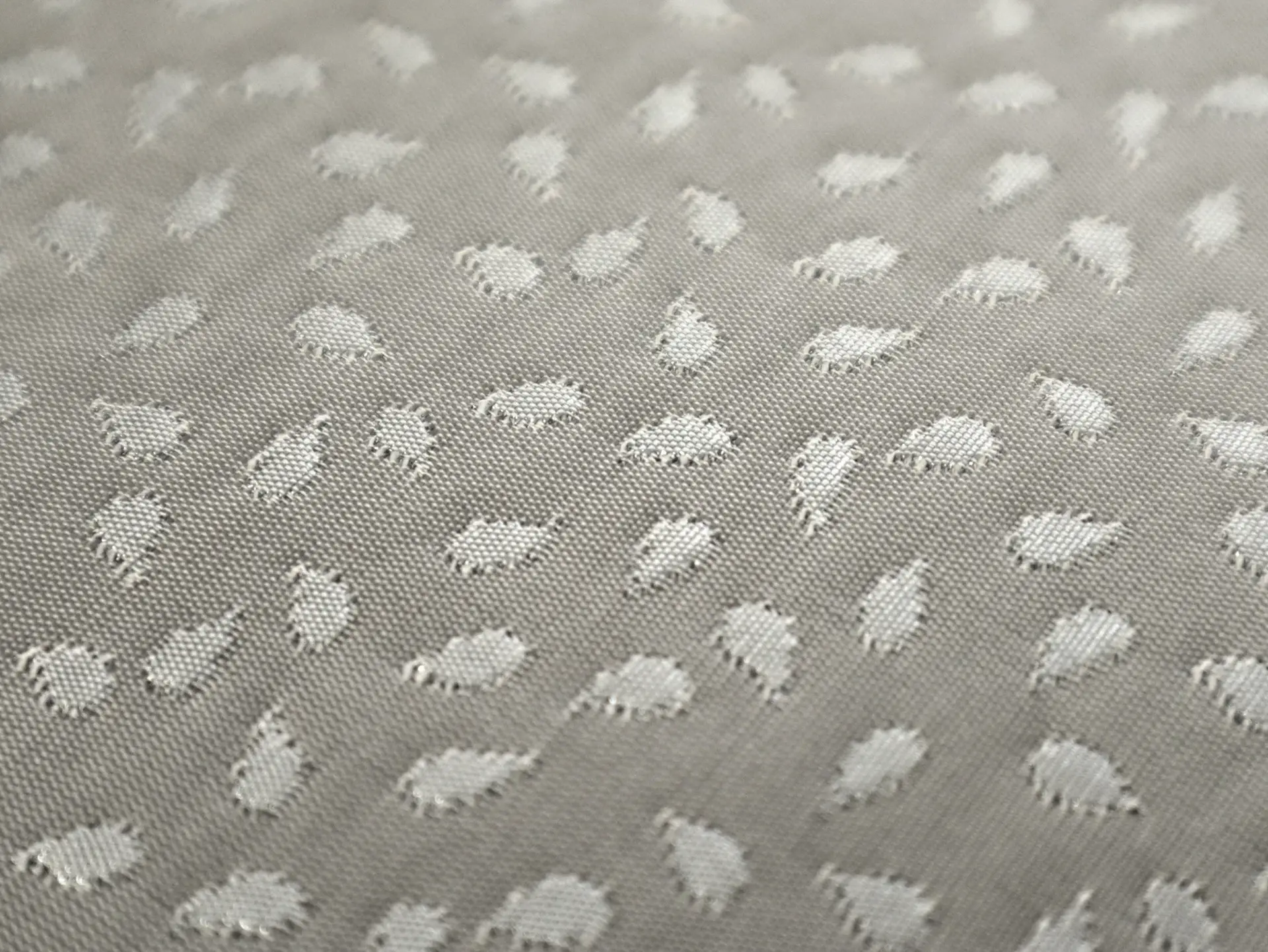 Metallic Brocade with Teardrops in Silver