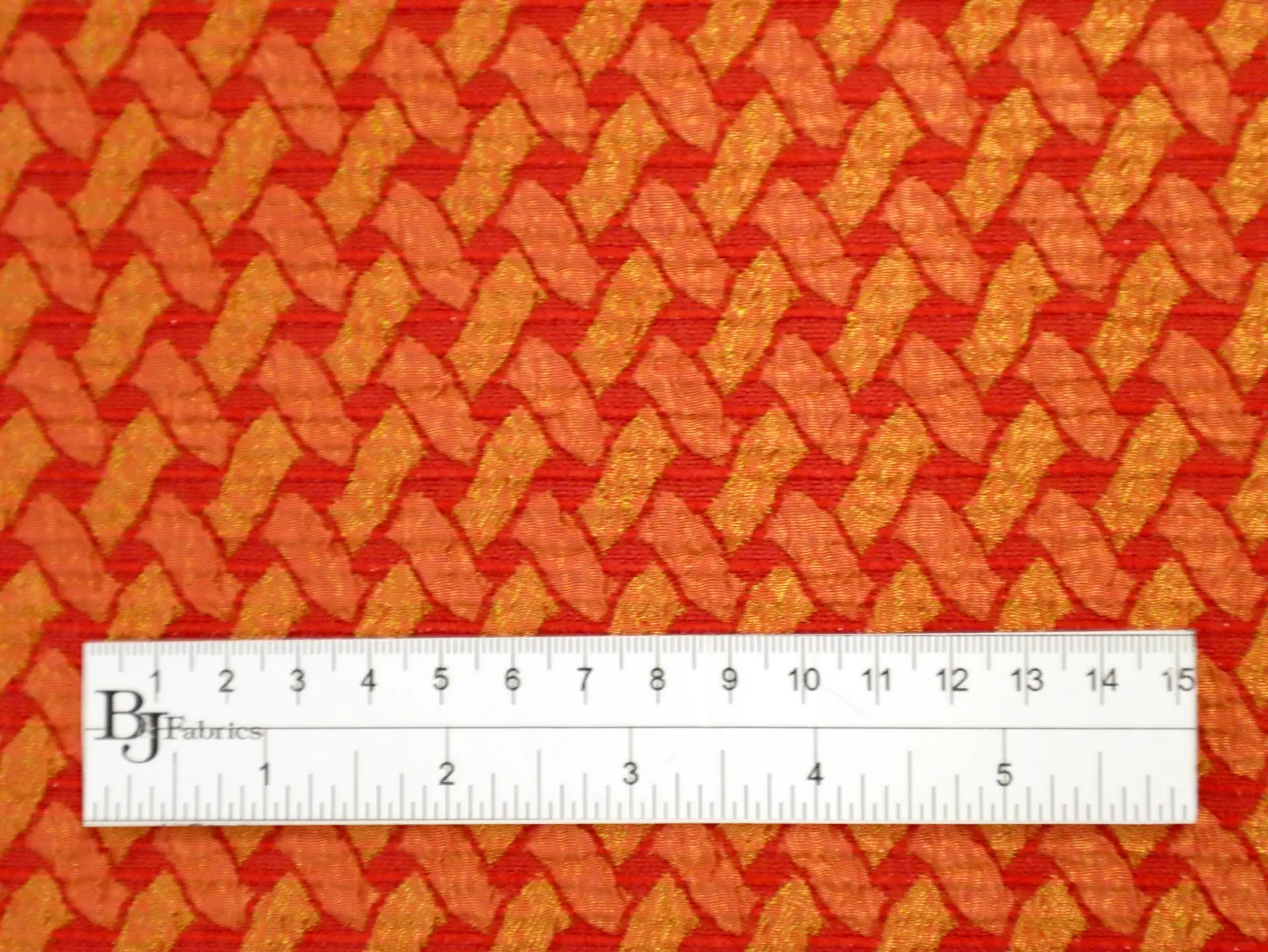 Jacquard with Criss Cross Pattern in Sunburst