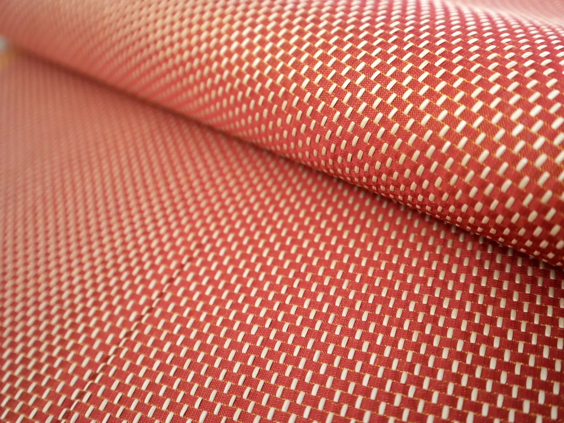 Rayon and Cotton Blend Raffia in Red
