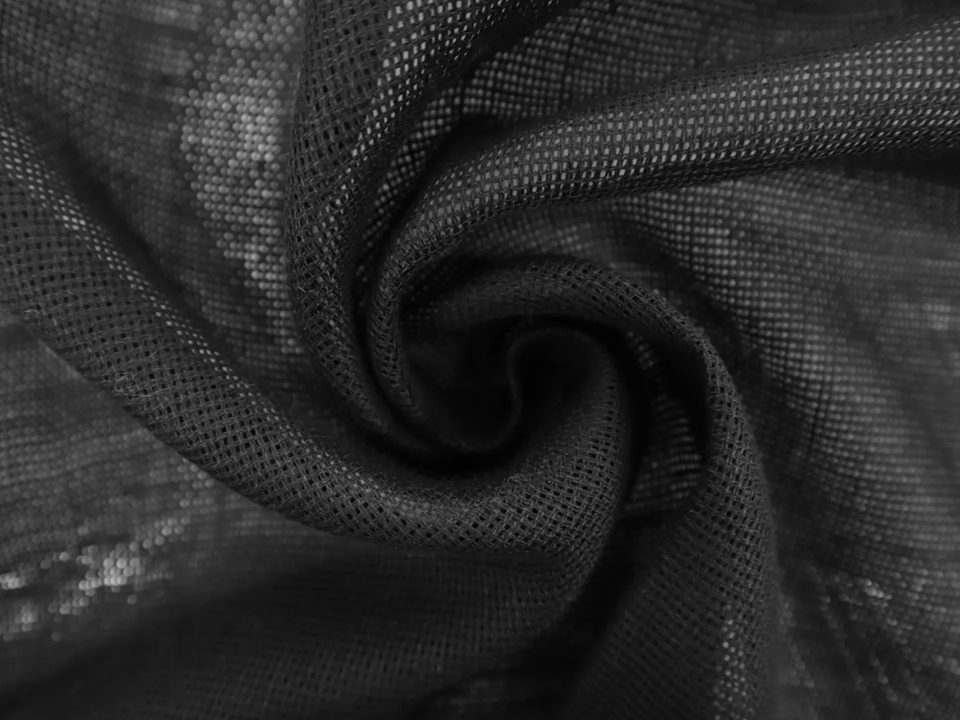 Linen Mesh in Black