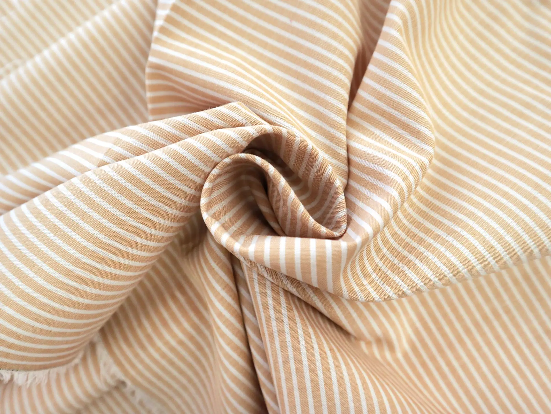 Japanese Cotton Yarn Dye Stripe in Yellow