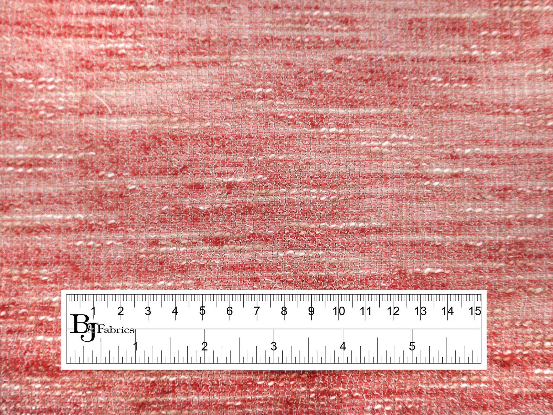 Designer Linen & Cotton Mesh in Red