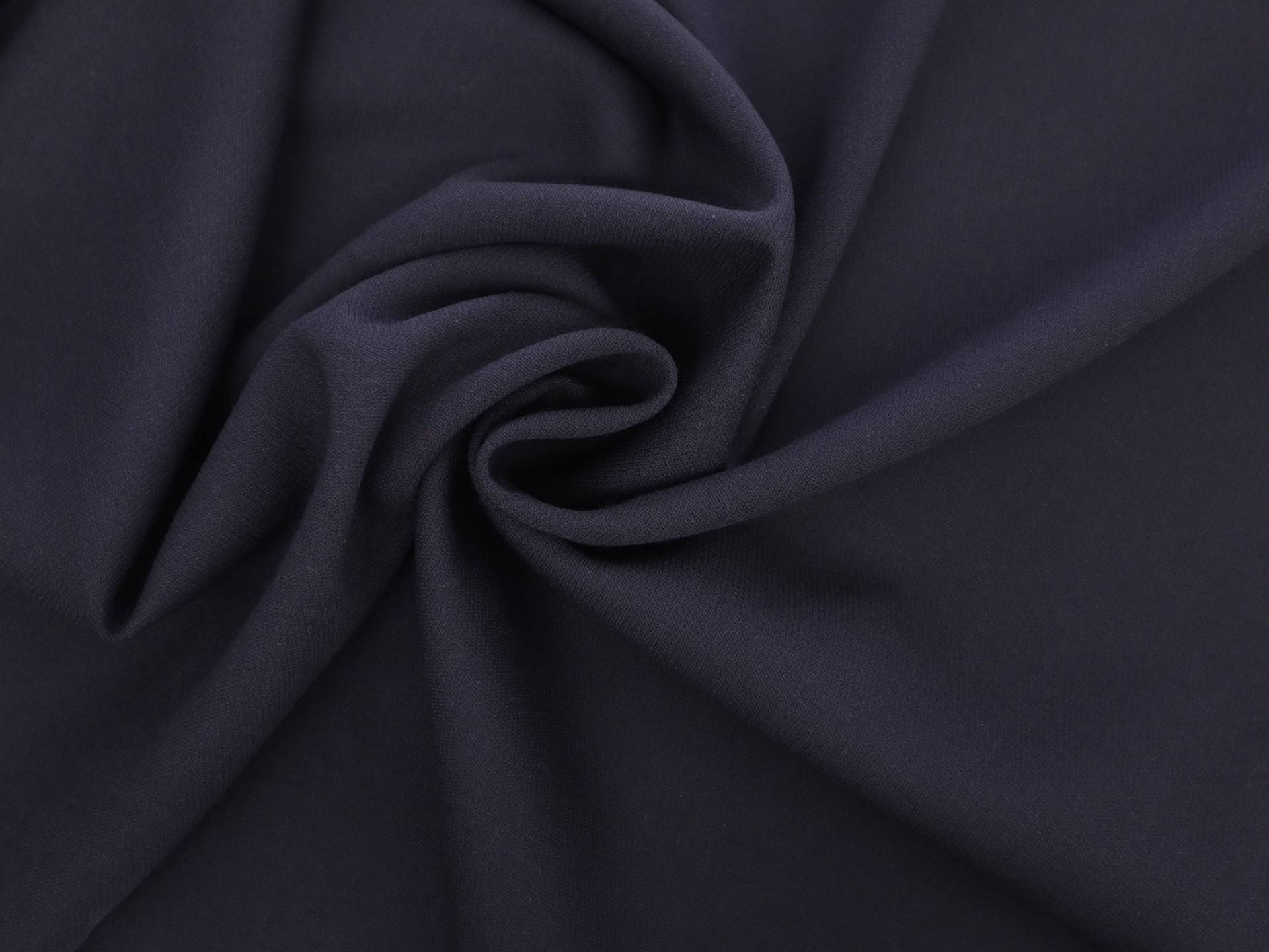 Italian Wool Crepe in Very Dark Navy