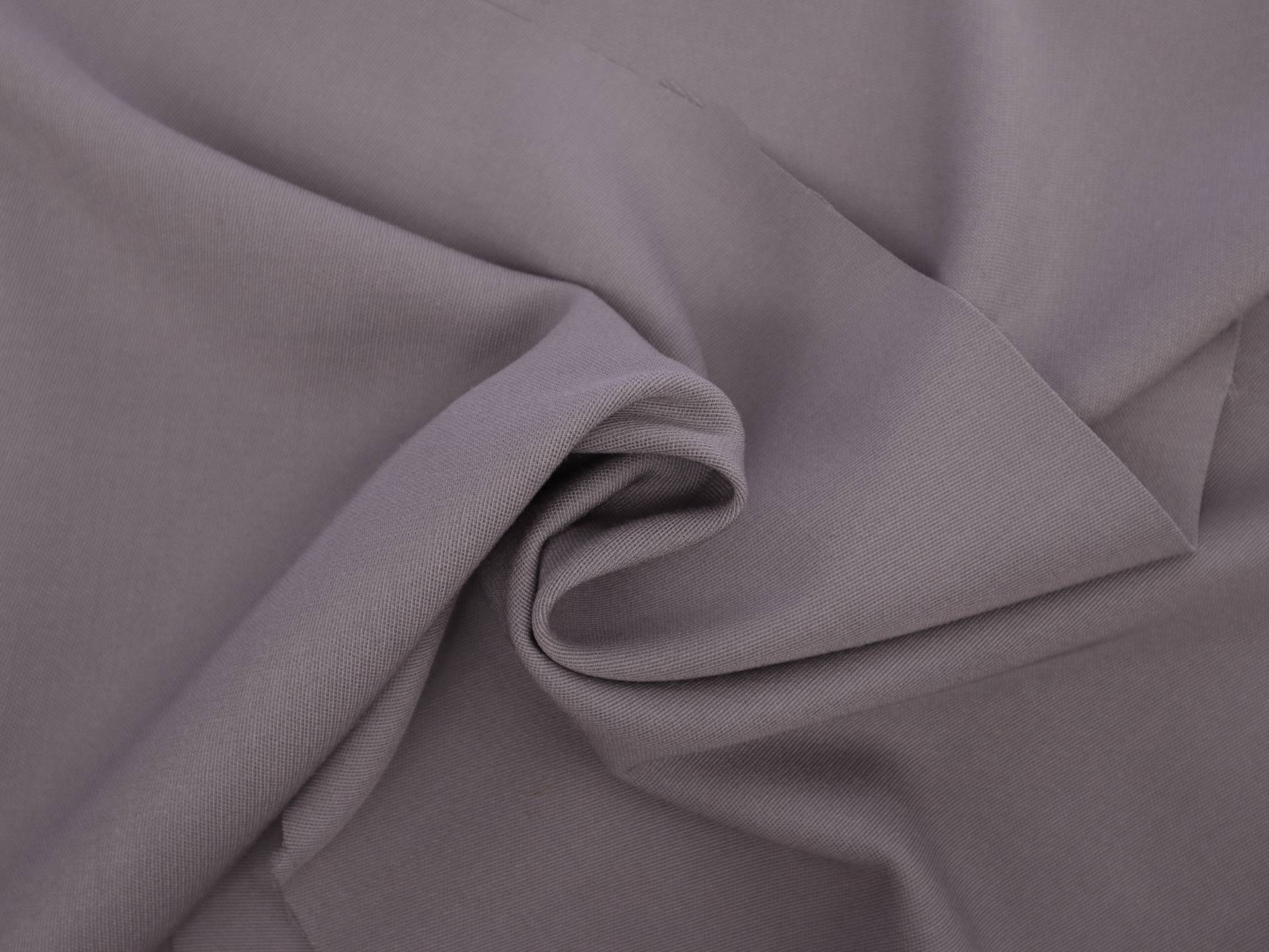 Italian Virgin Wool Cover Crepe in Medium Grey