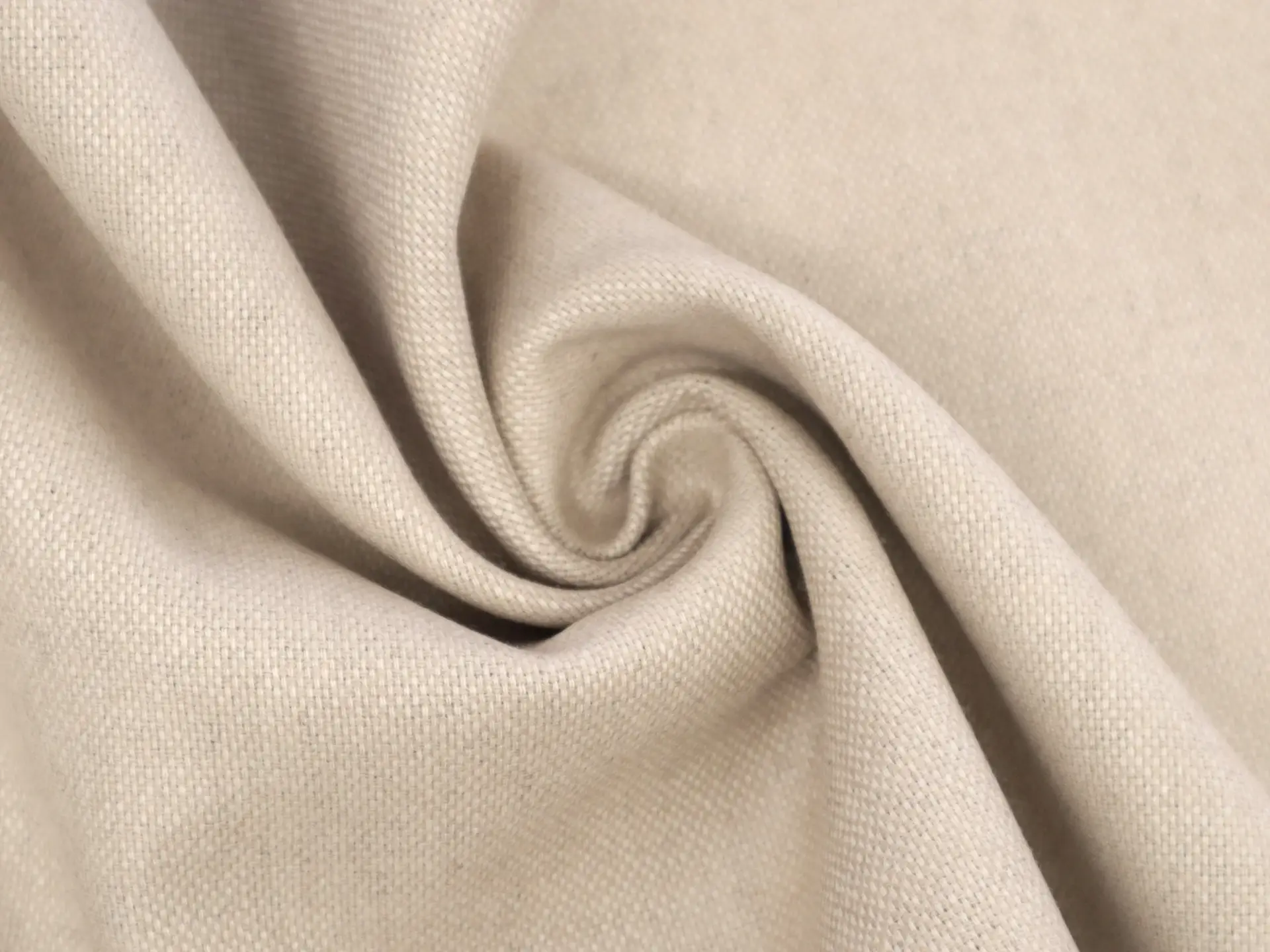 Italian Wool Doubleface Novelty in Beige & Black