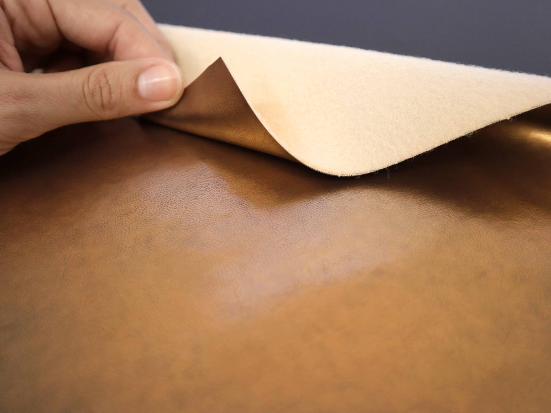 Metallic Faux Leather in Copper