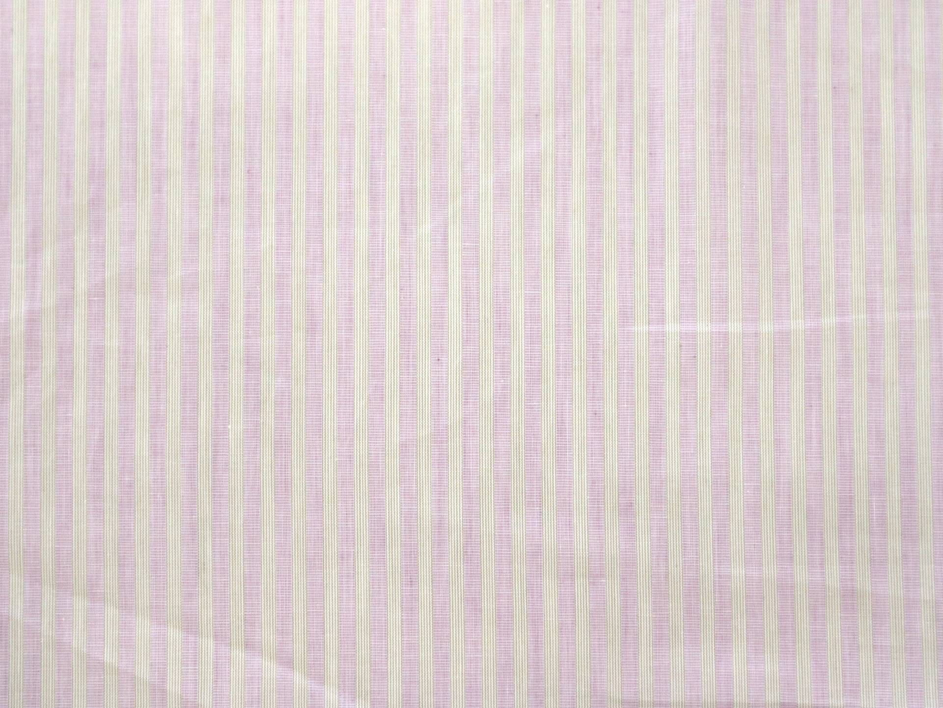 Cotton Woven Stripe in Purple & Taupe