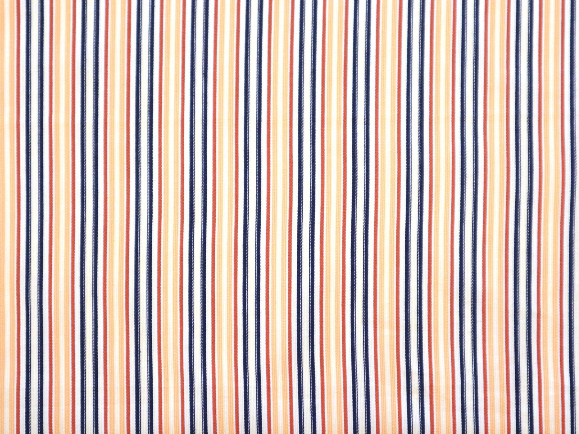 Cotton Stripe in Rust & Navy