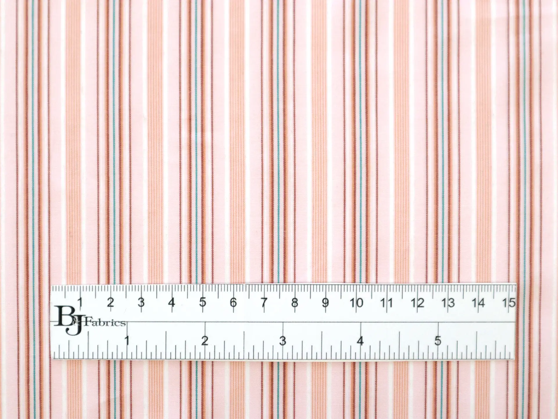 Cotton Woven Multitrack Stripe in Pink & Orange