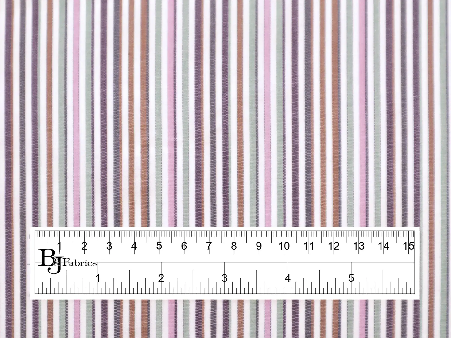 Cotton Woven Multitrack Stripes in Multi
