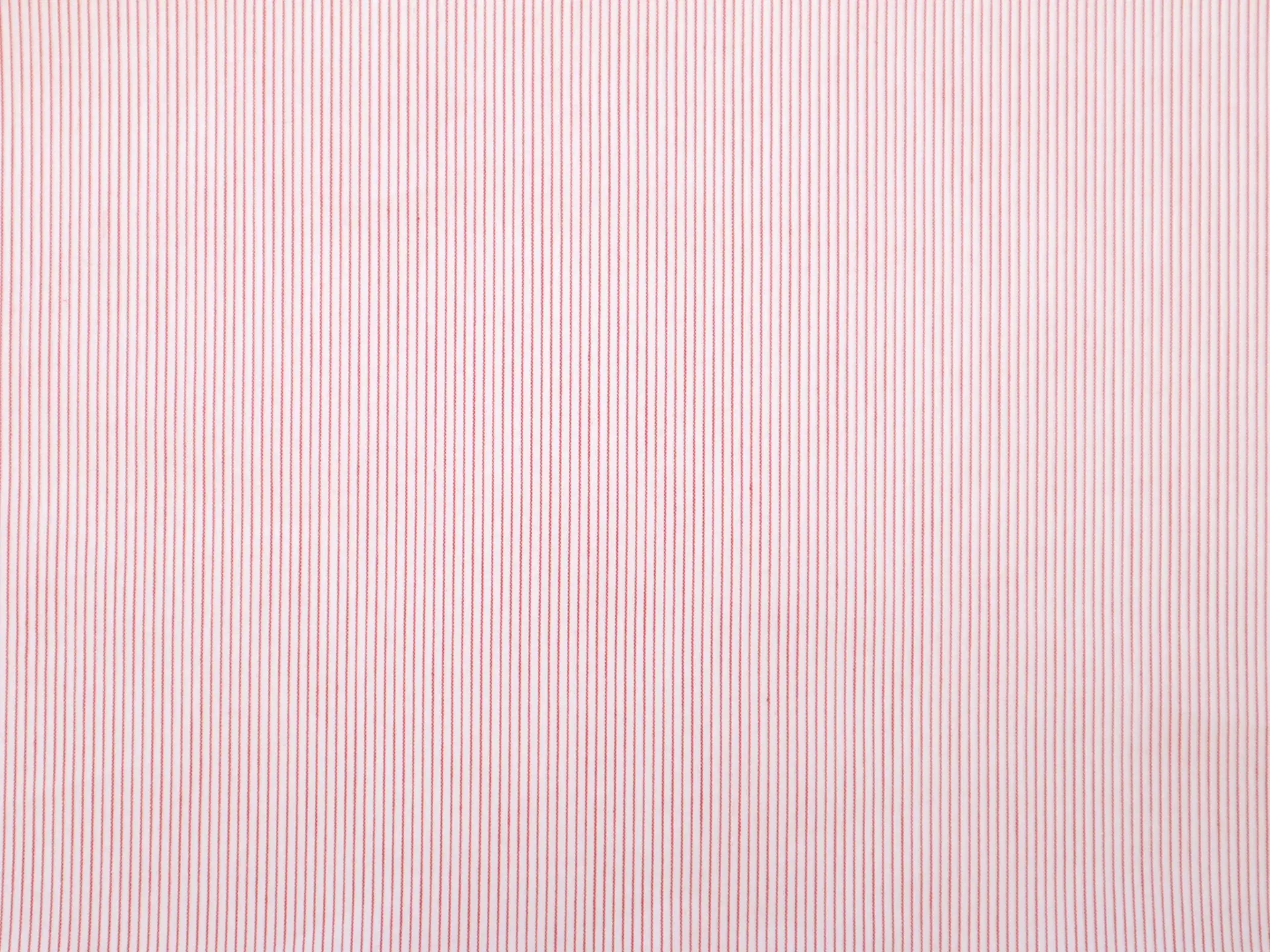 Cotton Shirting Pinstripe in Red