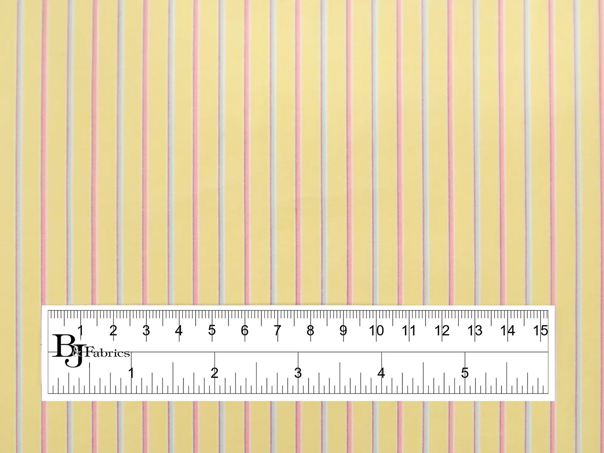 Cotton Shadow Stripe in Yellow