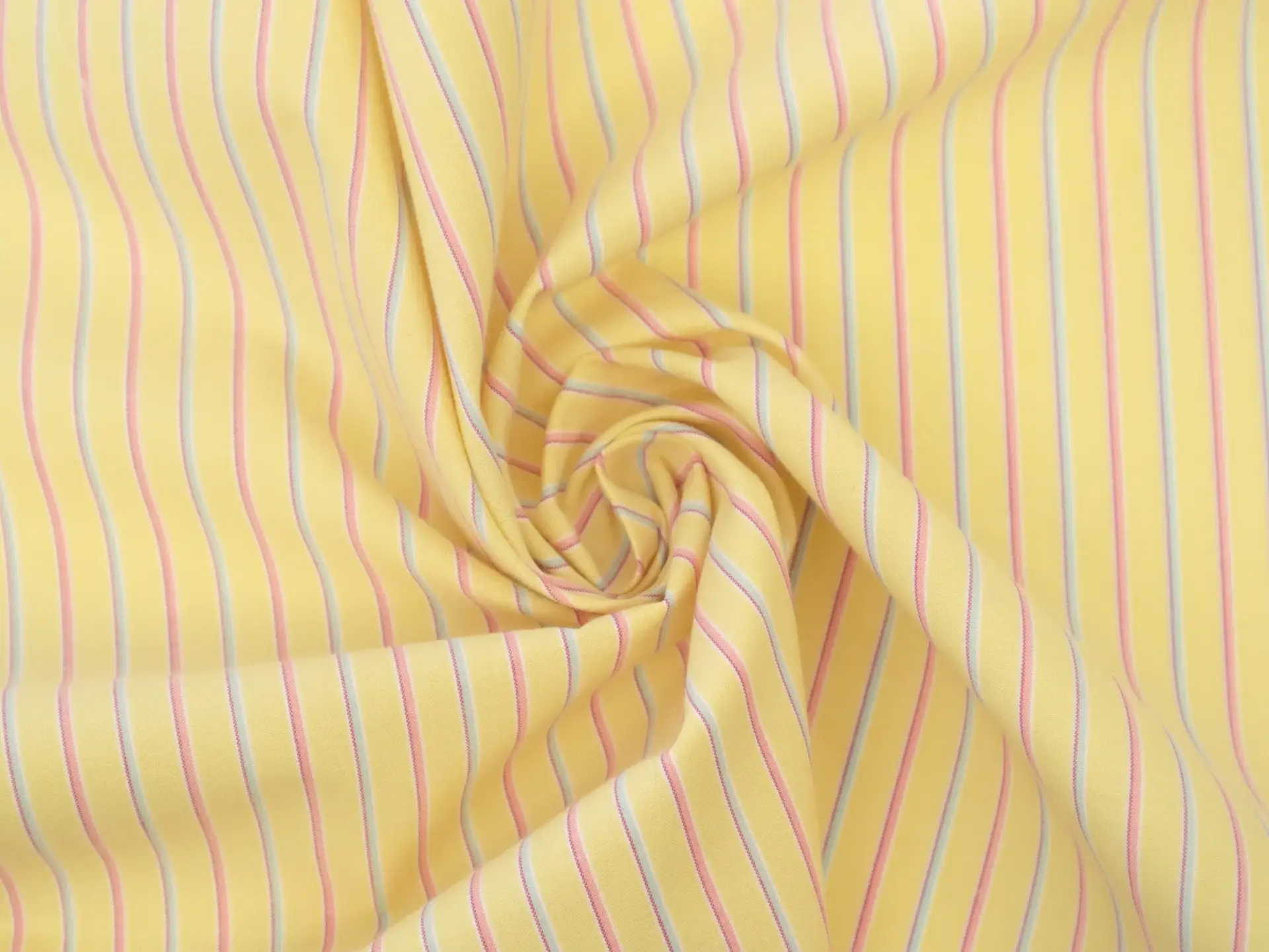 Cotton Shadow Stripe in Yellow