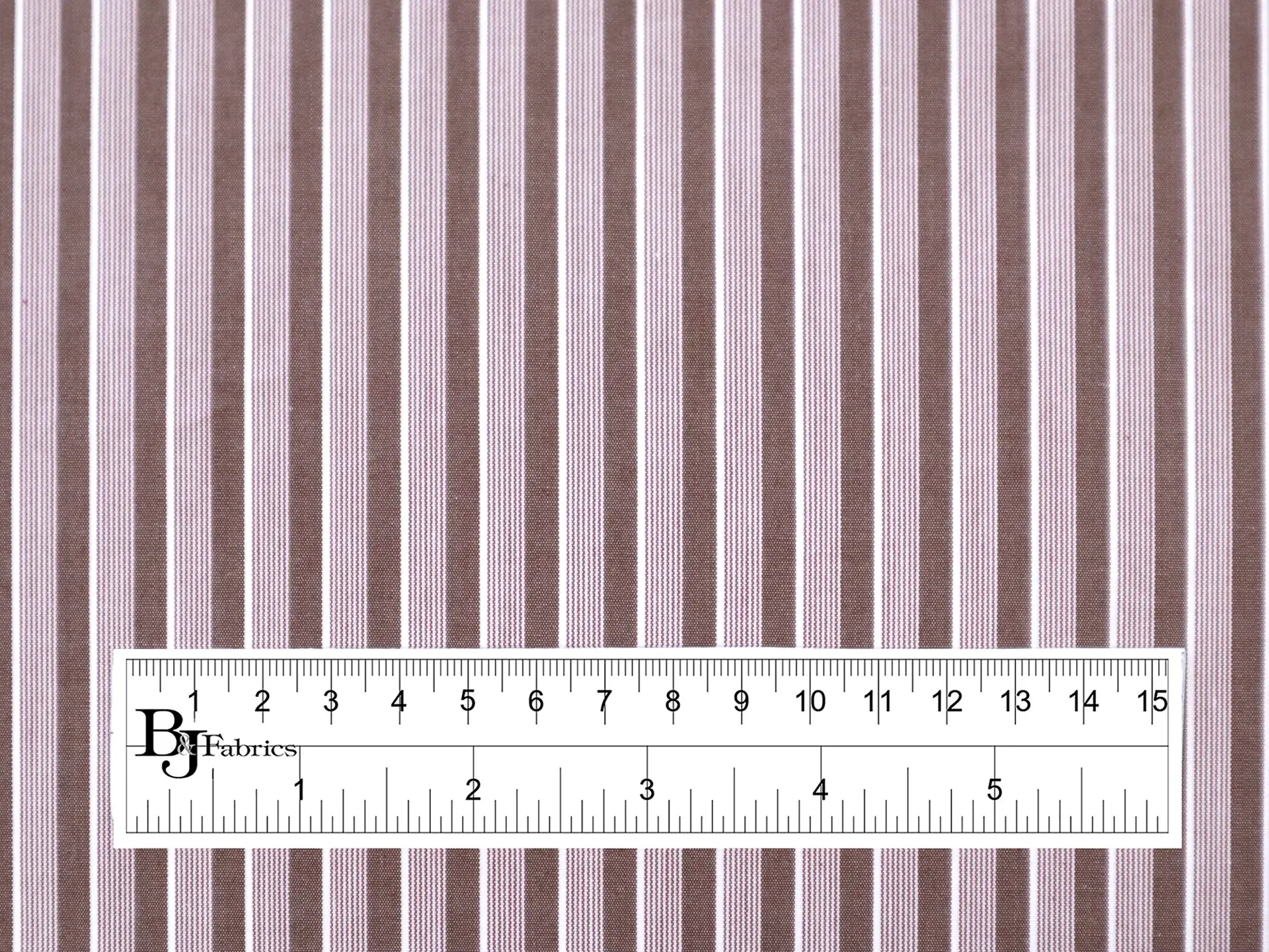 Cotton Woven Multitrack Stripe in Oxblood