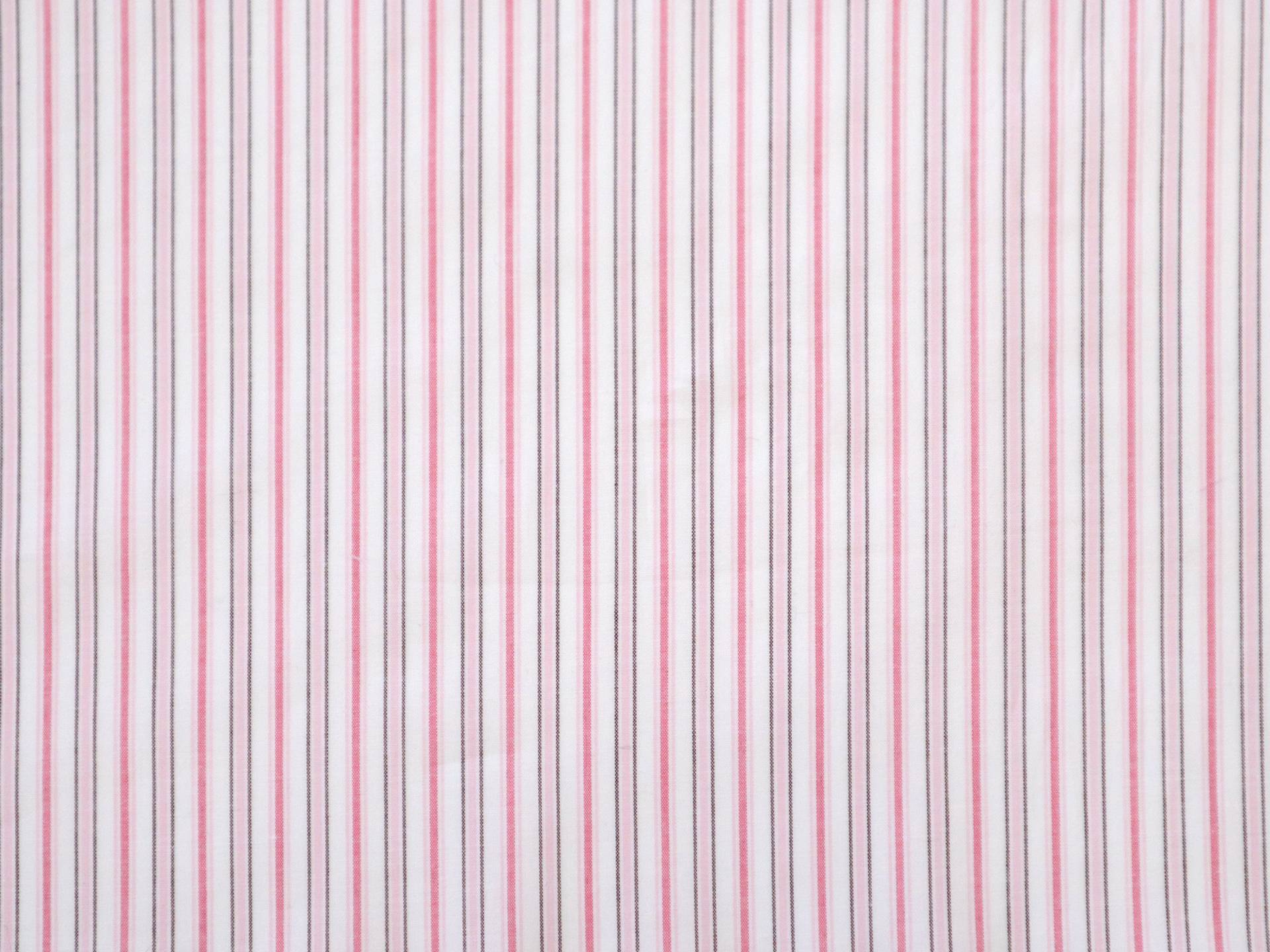 Cotton Lycra Woven Multitrack Stripe in Pink
