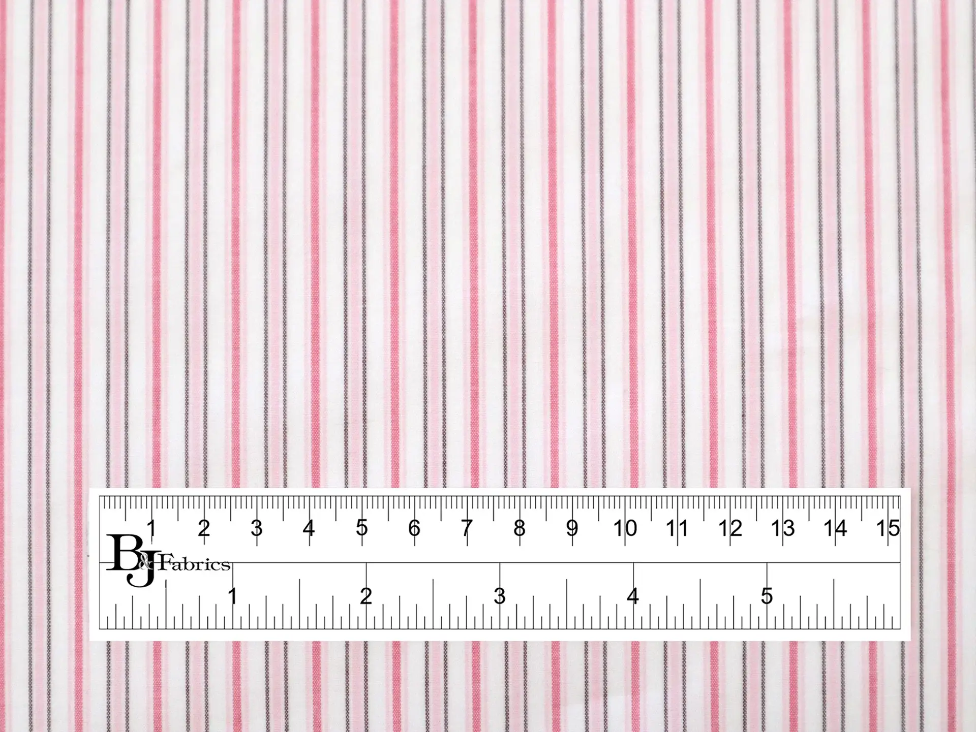 Cotton Lycra Woven Multitrack Stripe in Pink
