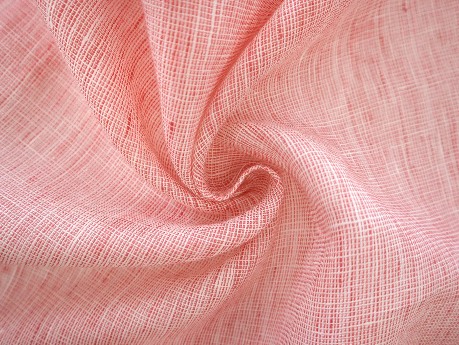 Two Toned Linen Mesh in Red