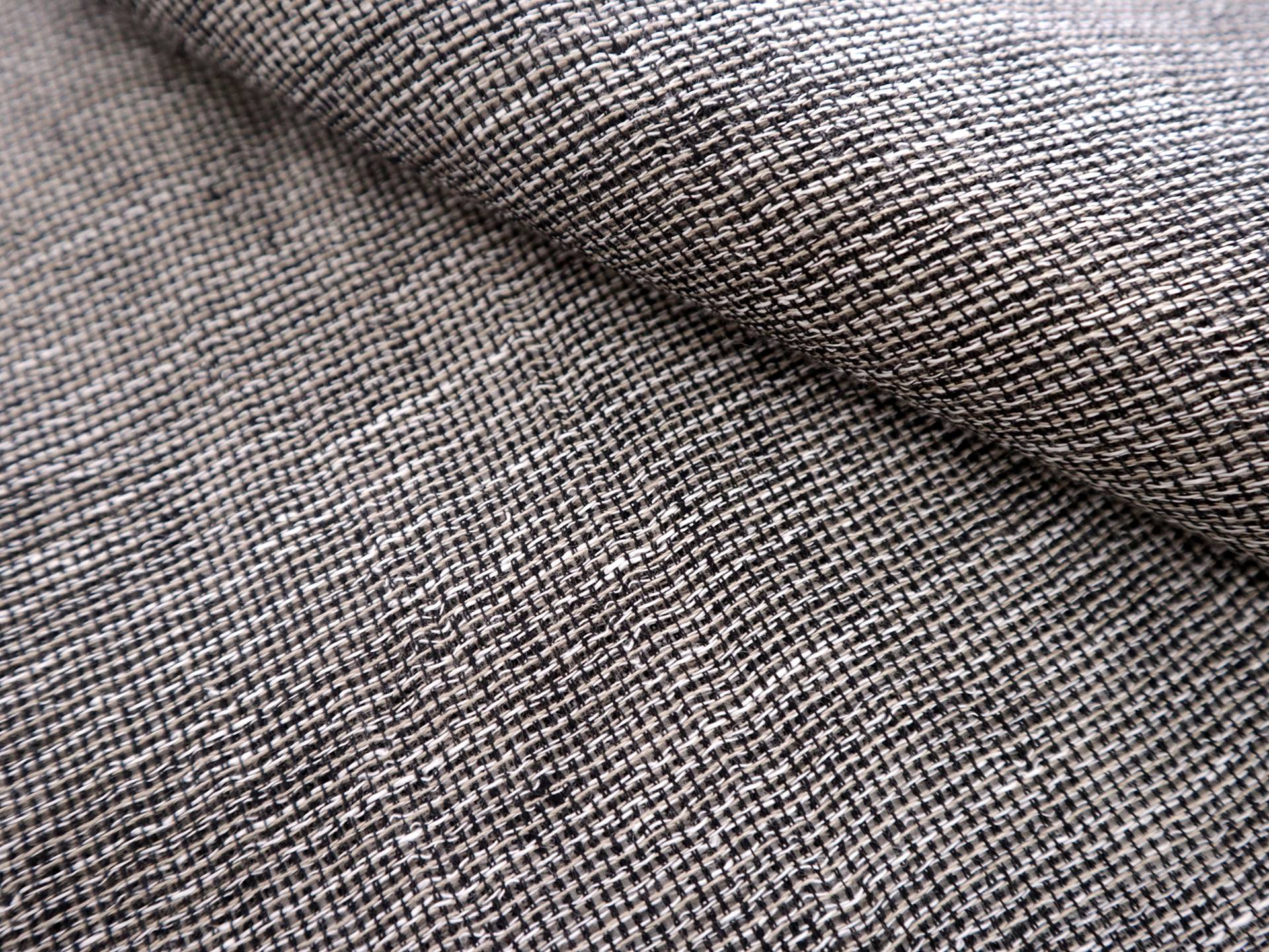 Two Toned Linen Mesh in Black, Beige, and White