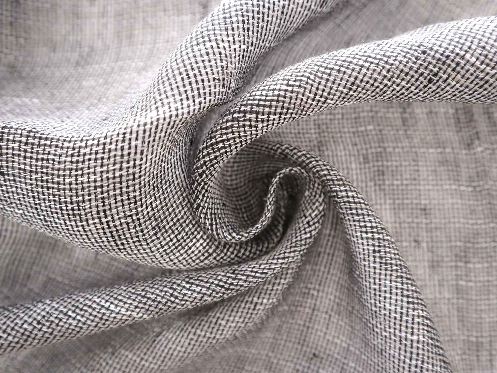 Two Toned Linen Mesh in Black, Beige, and White