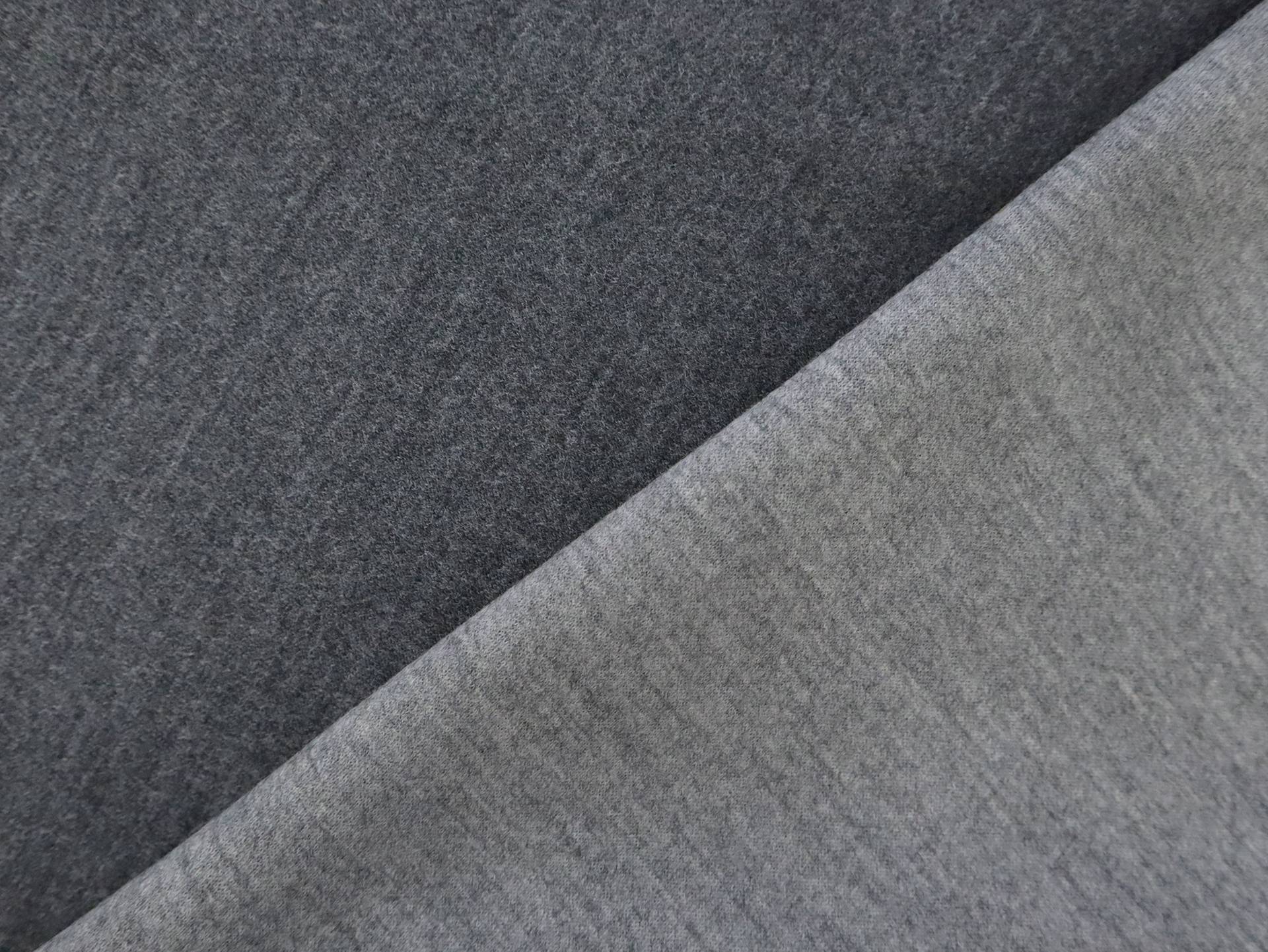 Wool Doubleface Knit in Charcoal 