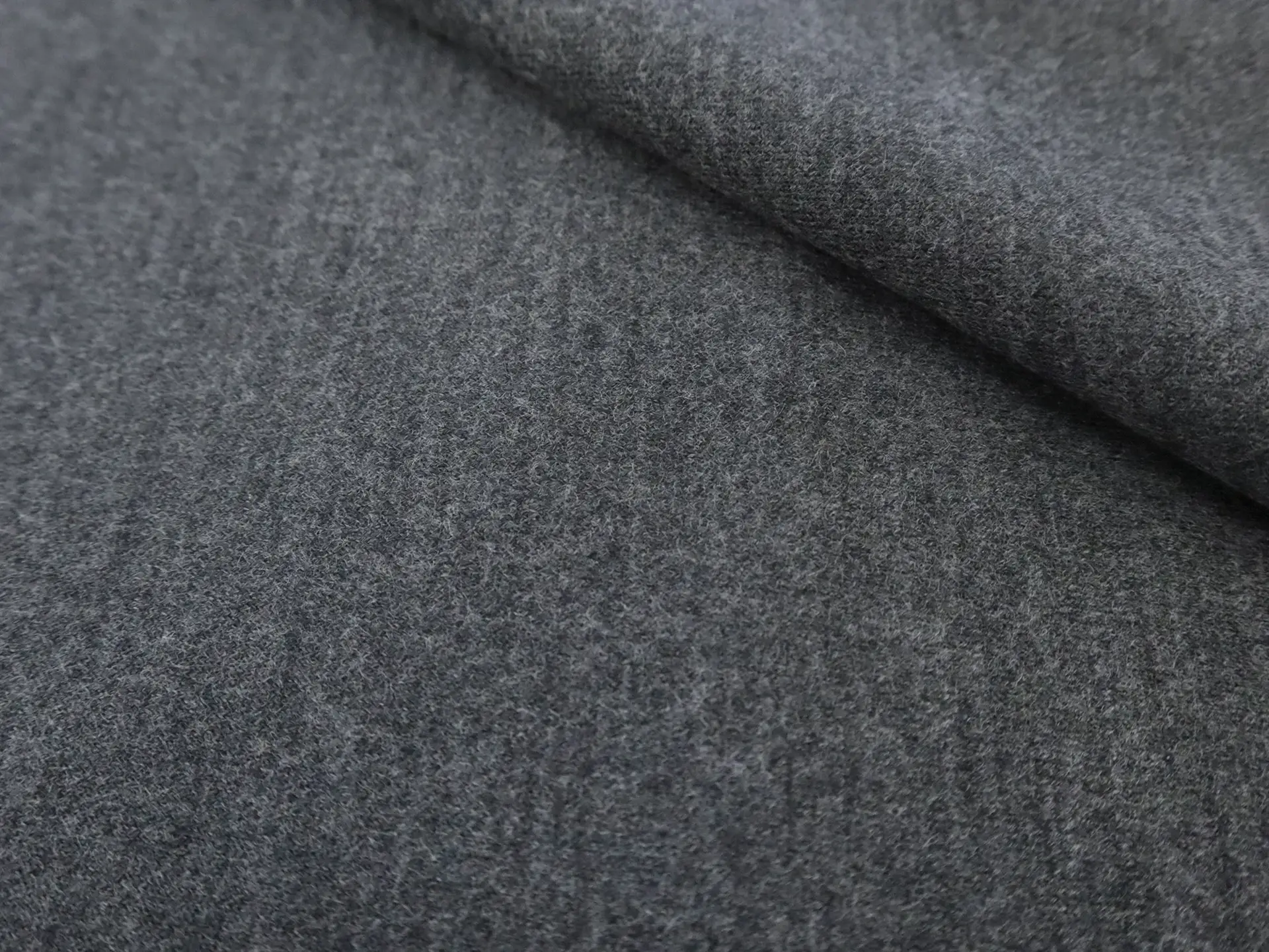 Wool Doubleface Knit in Charcoal 