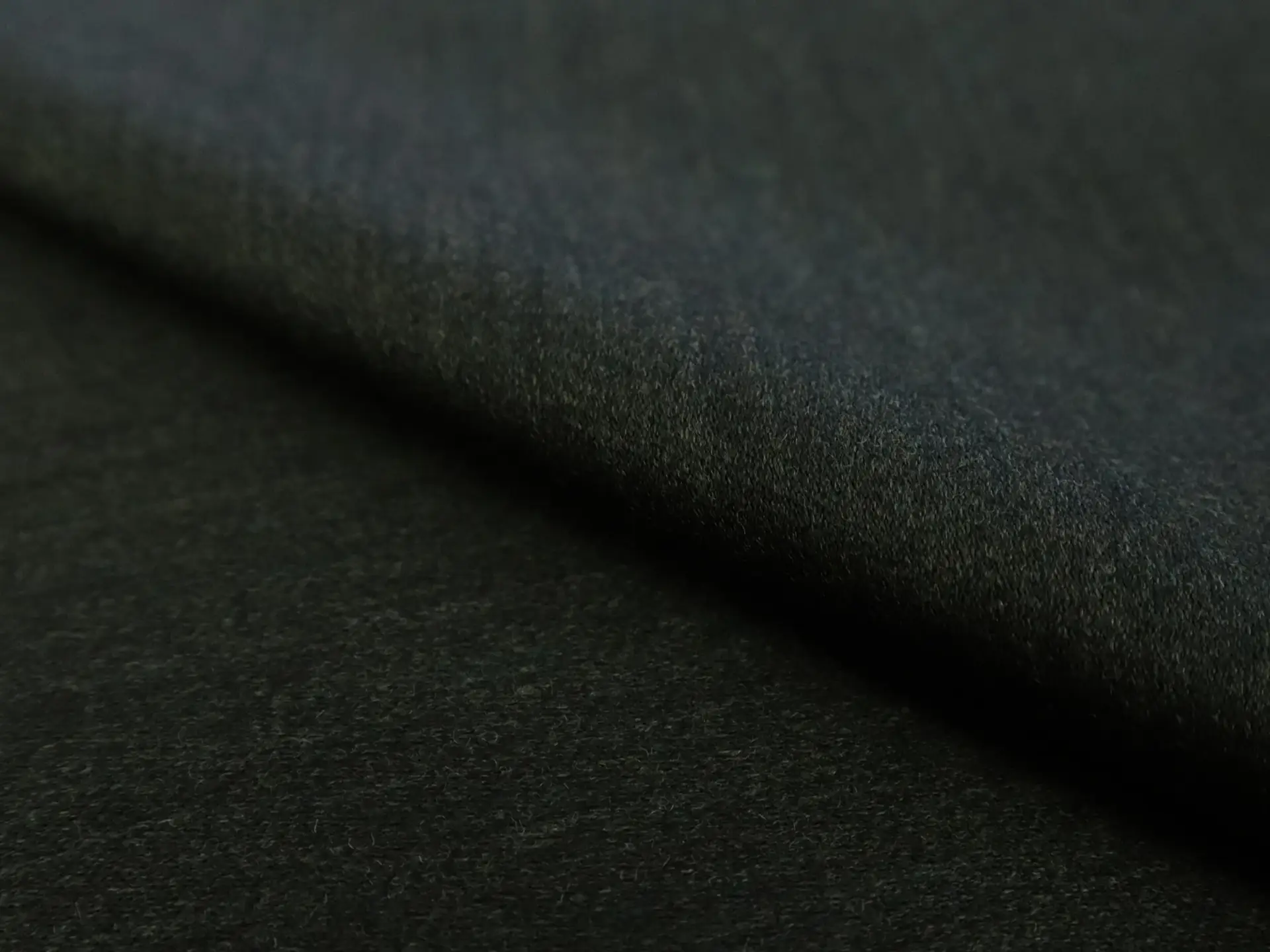 Italian Wool Satin in Moss Green
