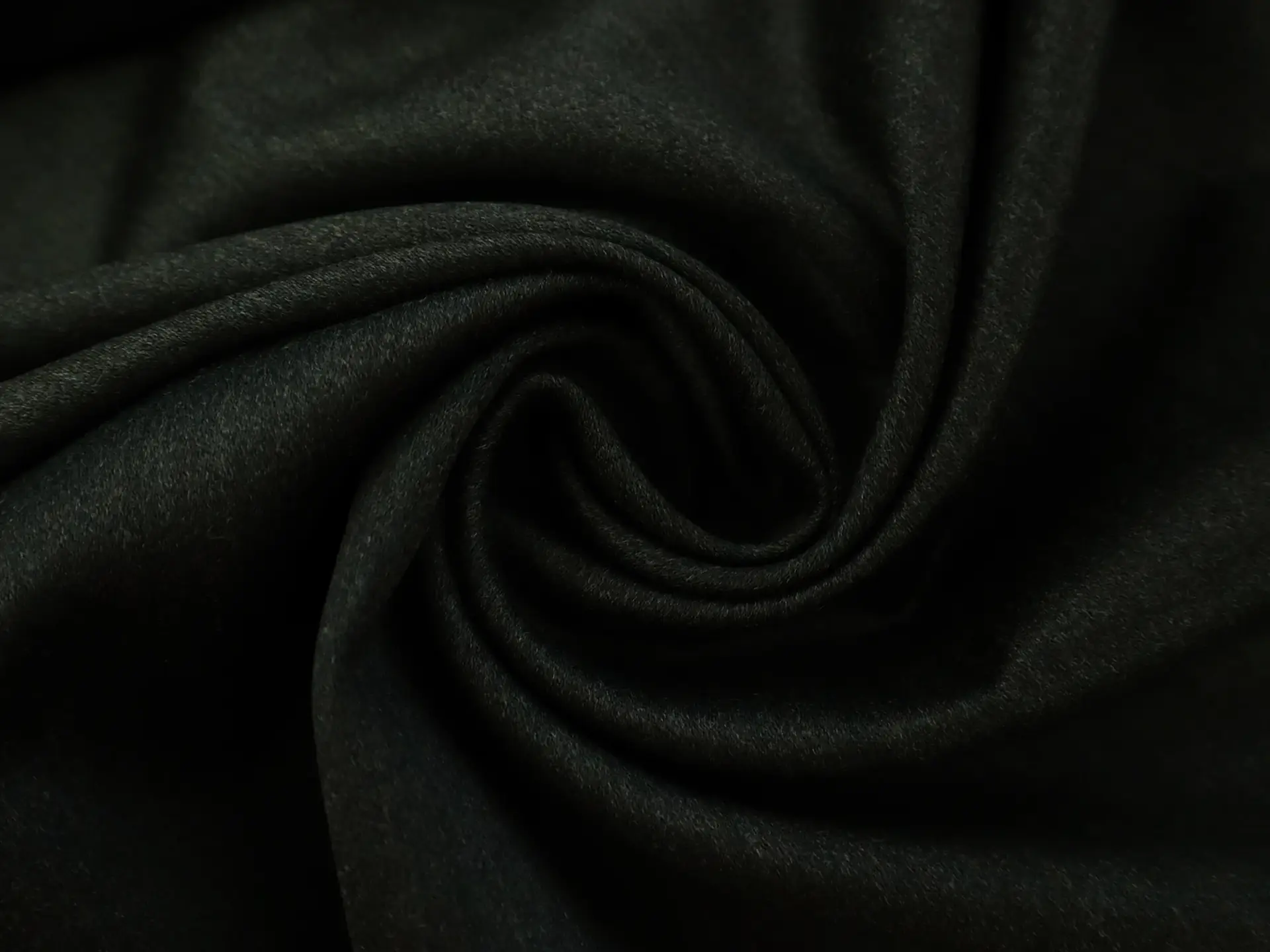 Italian Wool Satin in Moss Green