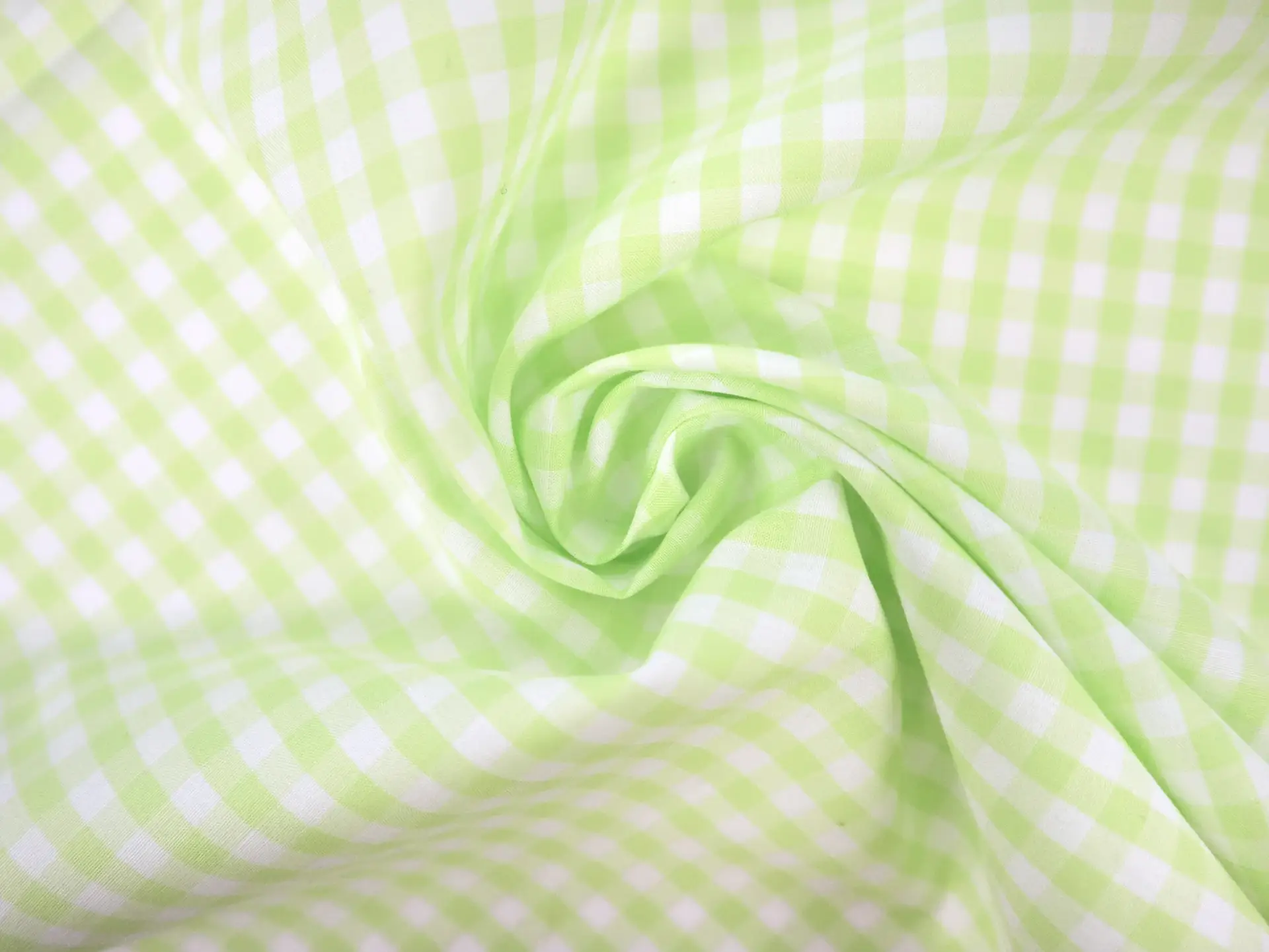 1/4" Cotton Gingham in Lime