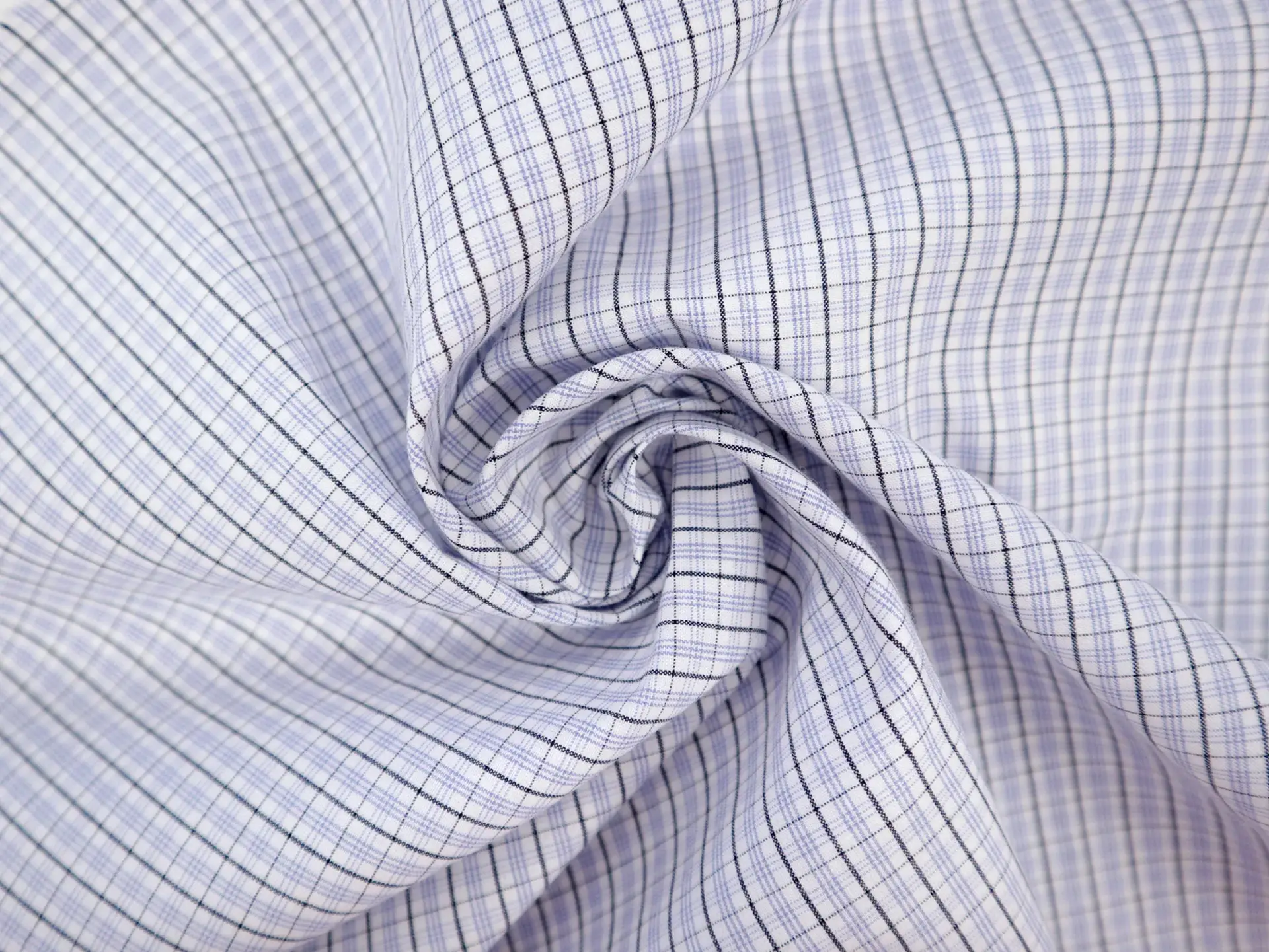 Cotton Plaid Shirting in Lavender