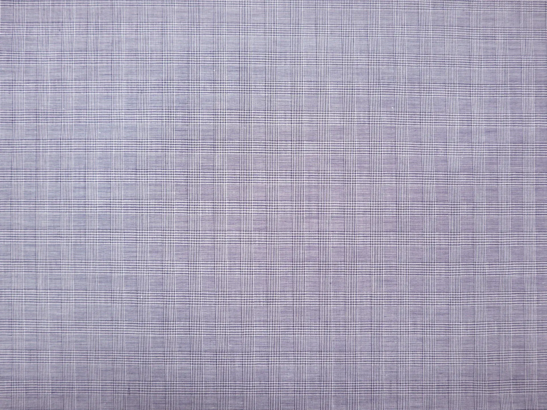 Cotton Glen Check Shirting in Indigo