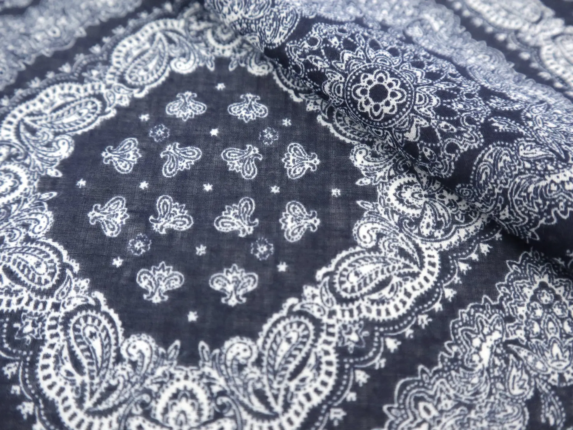 Japanese Cotton Voile with Paisley Print
