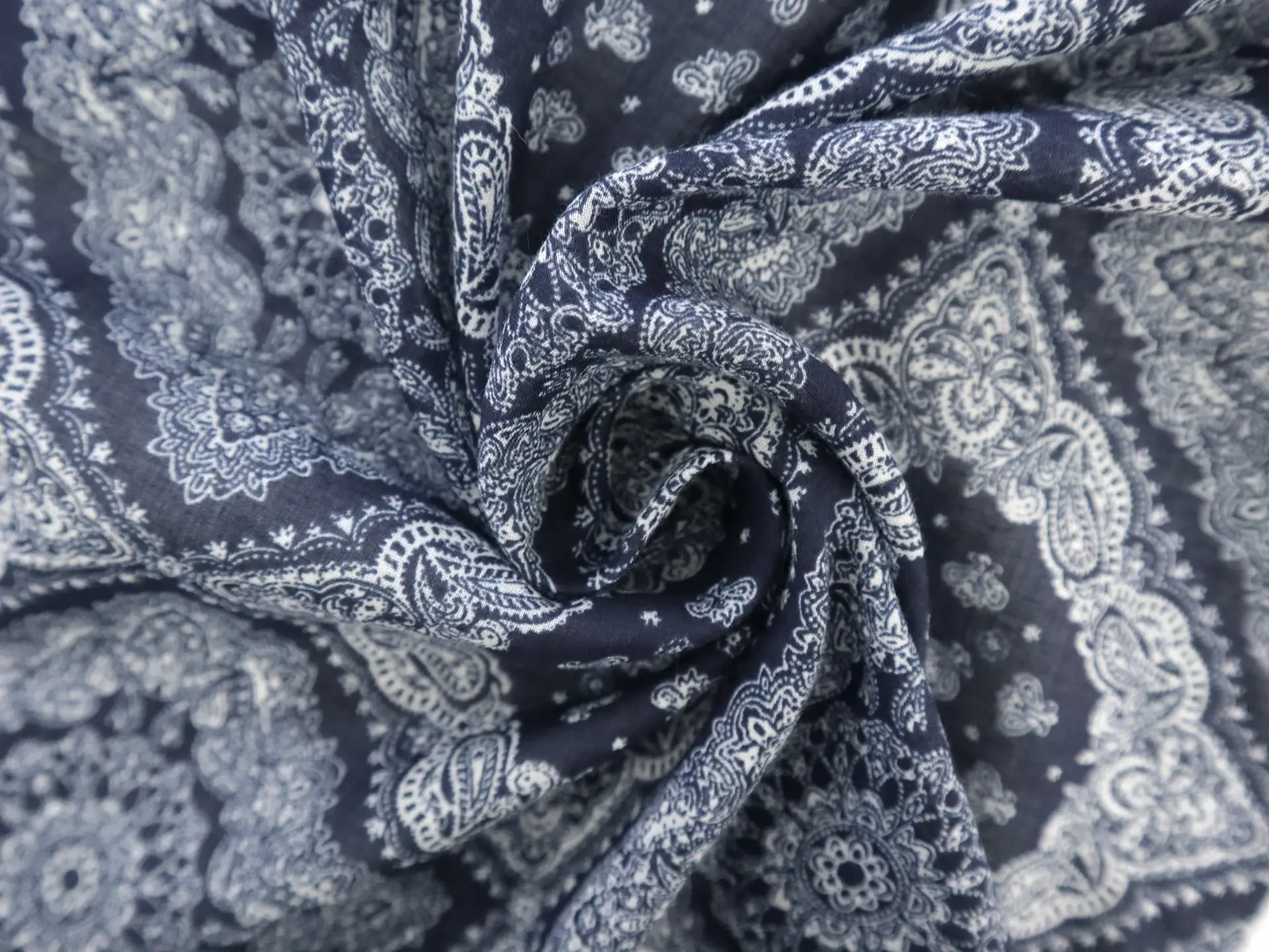 Japanese Cotton Voile with Paisley Print