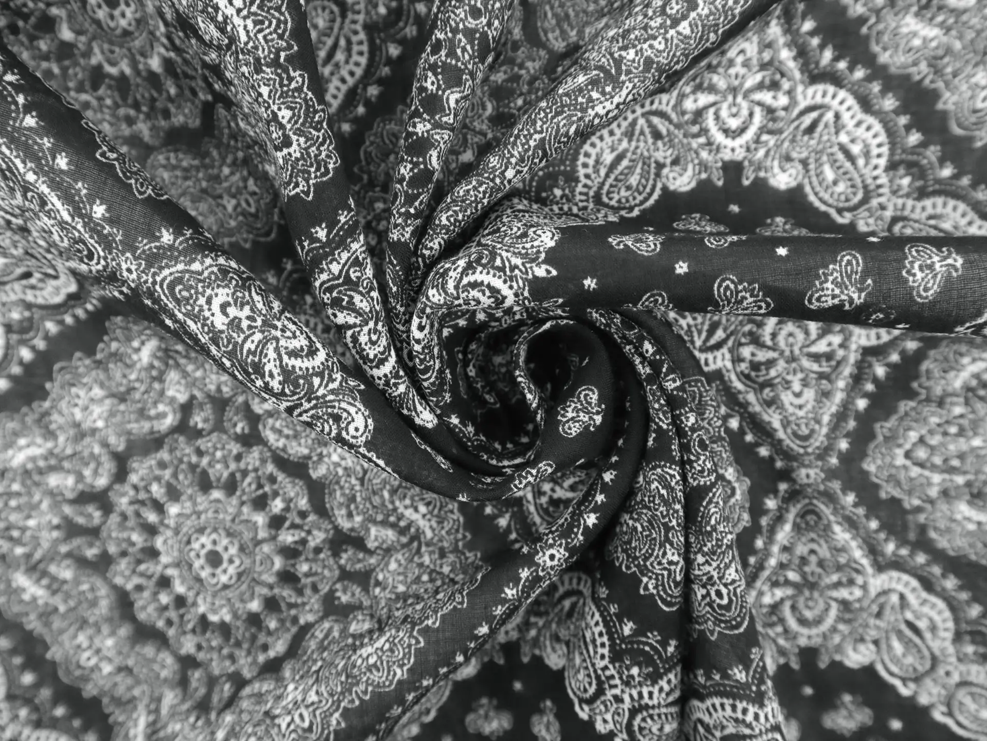 Japanese Cotton Voile with Paisley Print