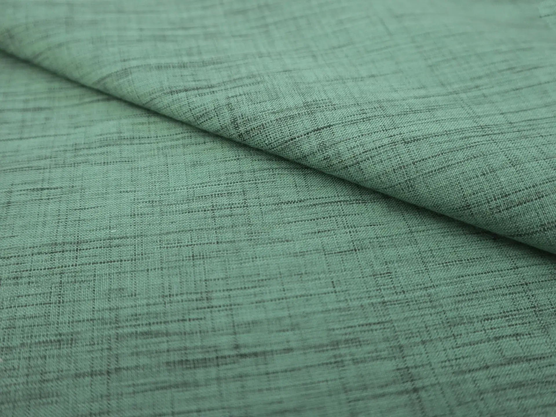 Yarn Dyed Cotton Novelty in Sea Green