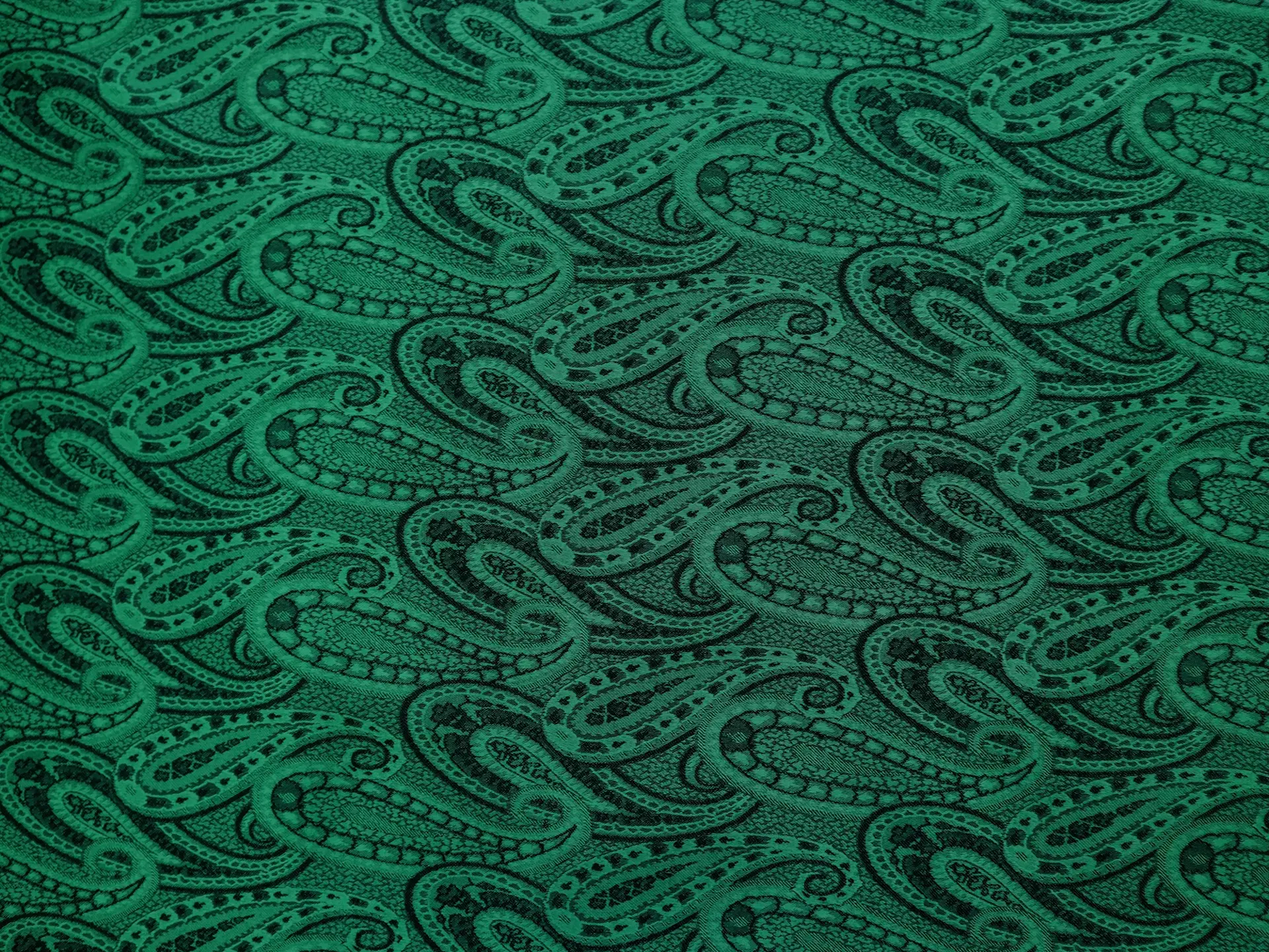 Silk and Wool Jacquard with Paisley Pattern