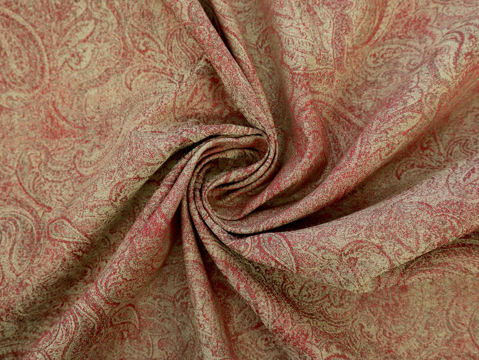 Polyester Jacquard with Paisley Pattern