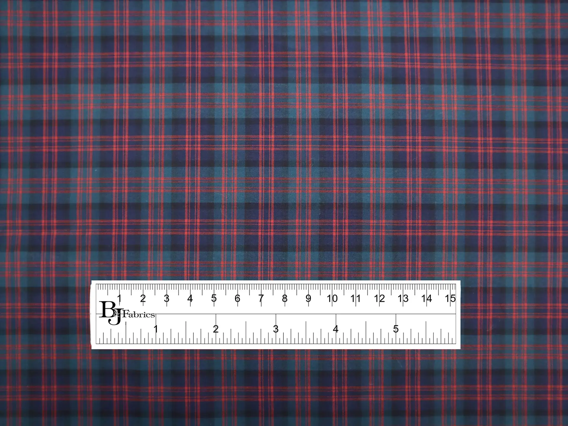 Pima Cotton Tartan Plaid in Blue Red