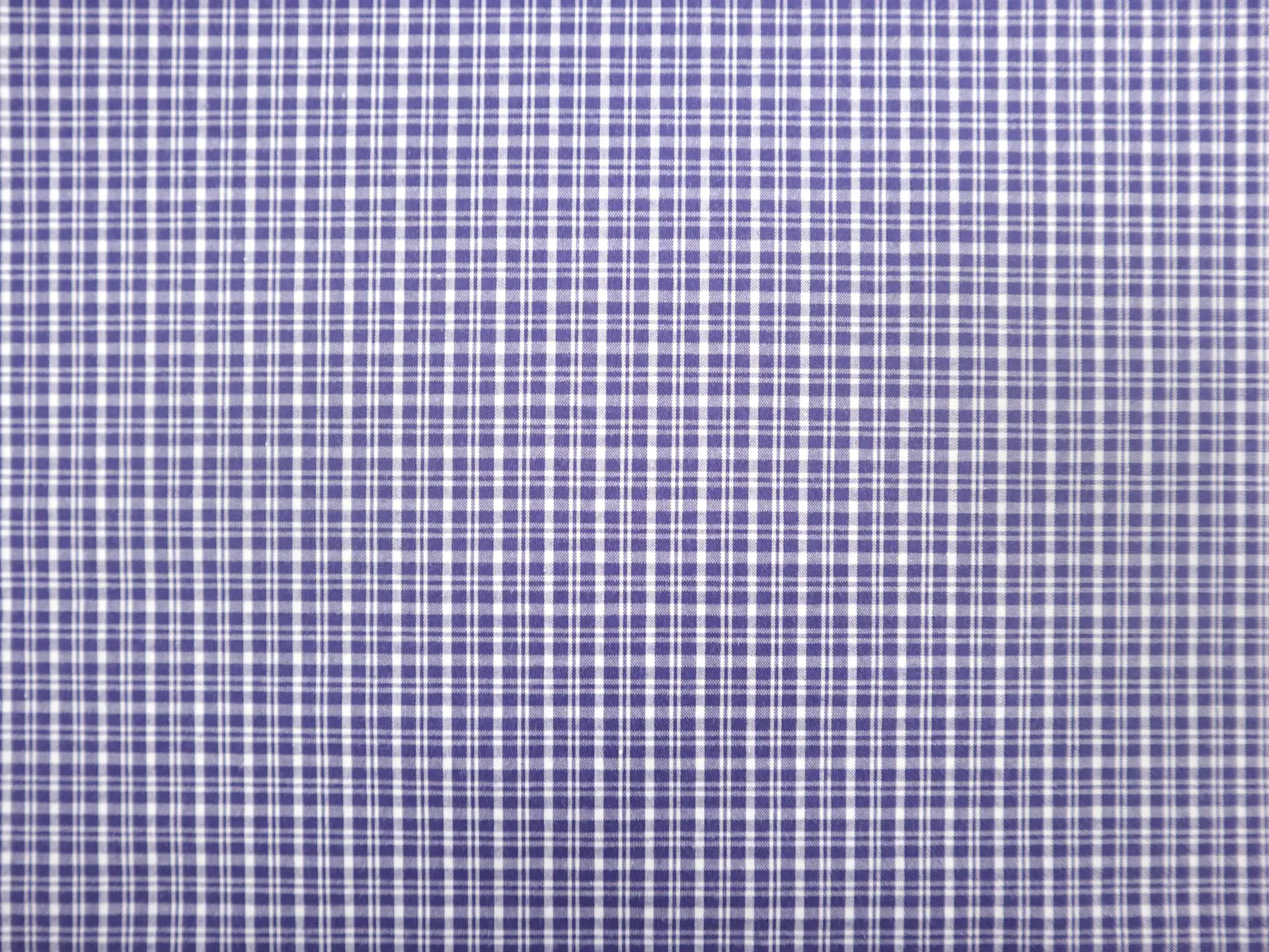 Cotton Plaid Shirting in Indigo