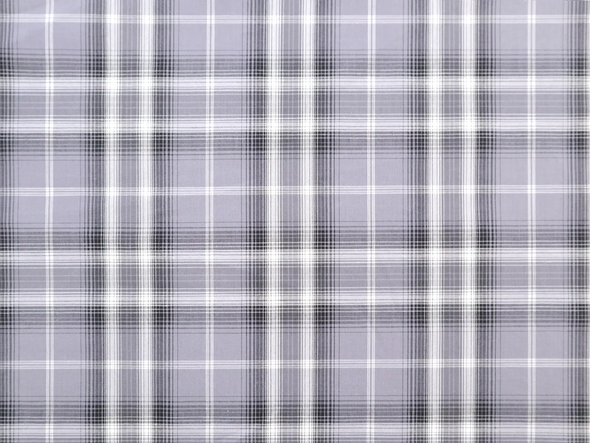Cotton Plaid Shirting in Grey