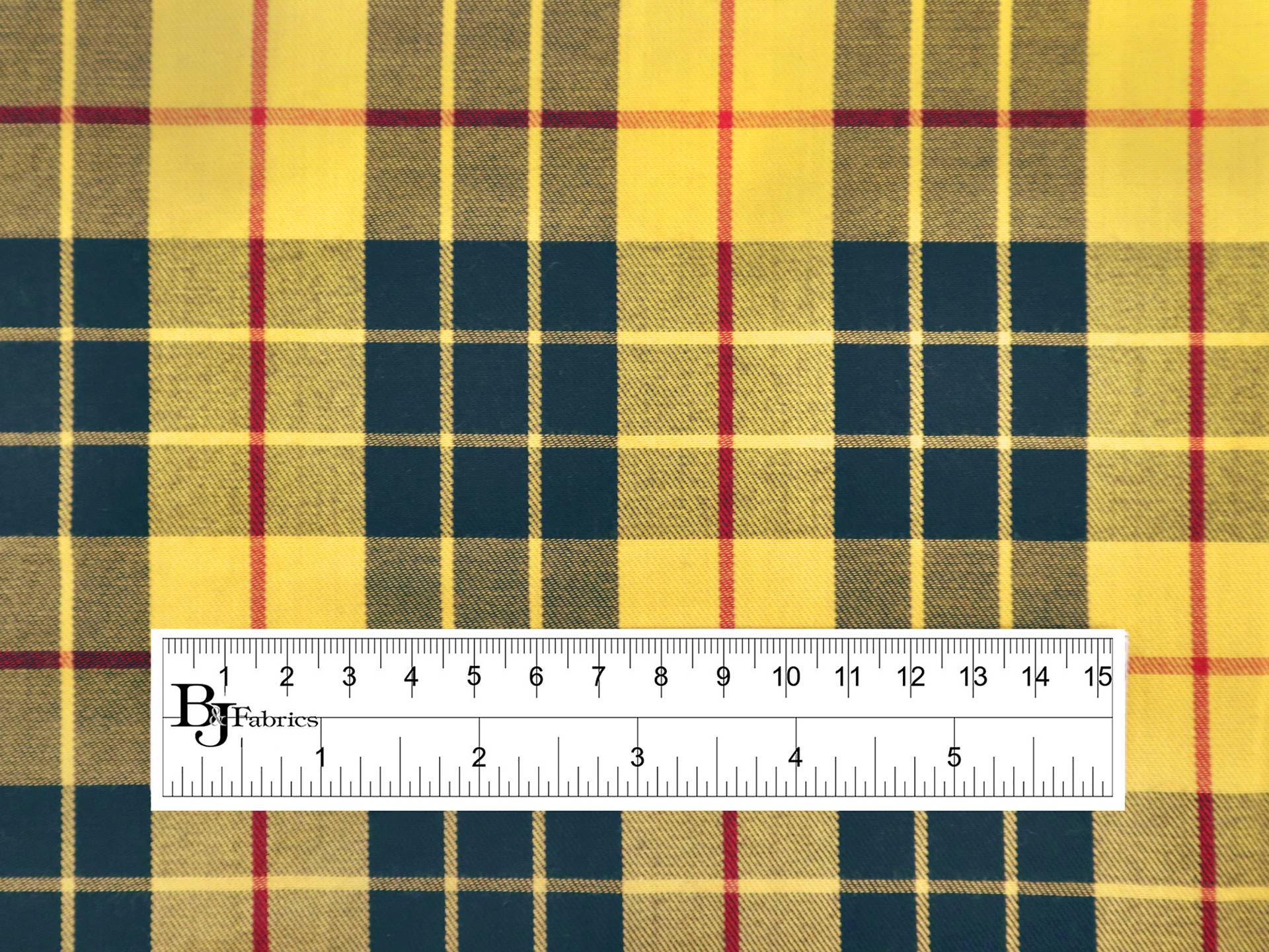 Cotton Plaid Twill in Yellow