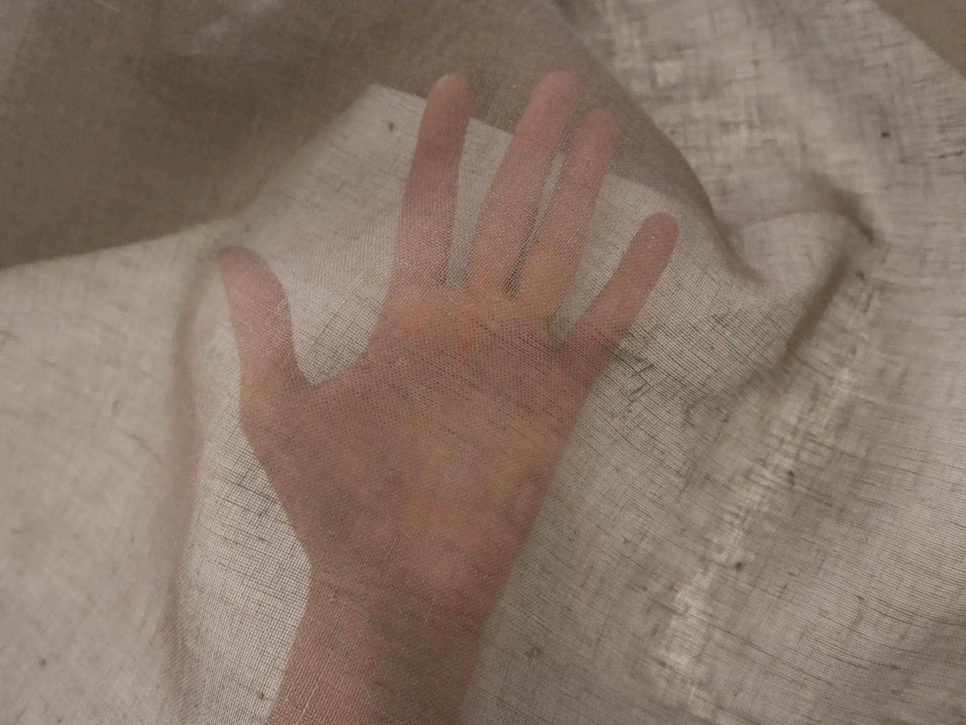 Linen Mesh in Brown