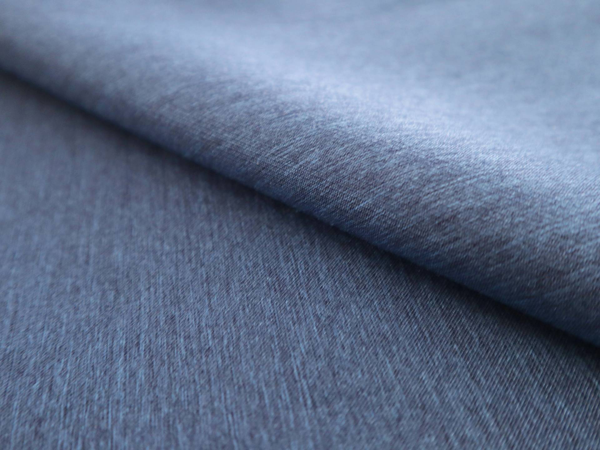 Silk Blend Zibeline in Denim Blue