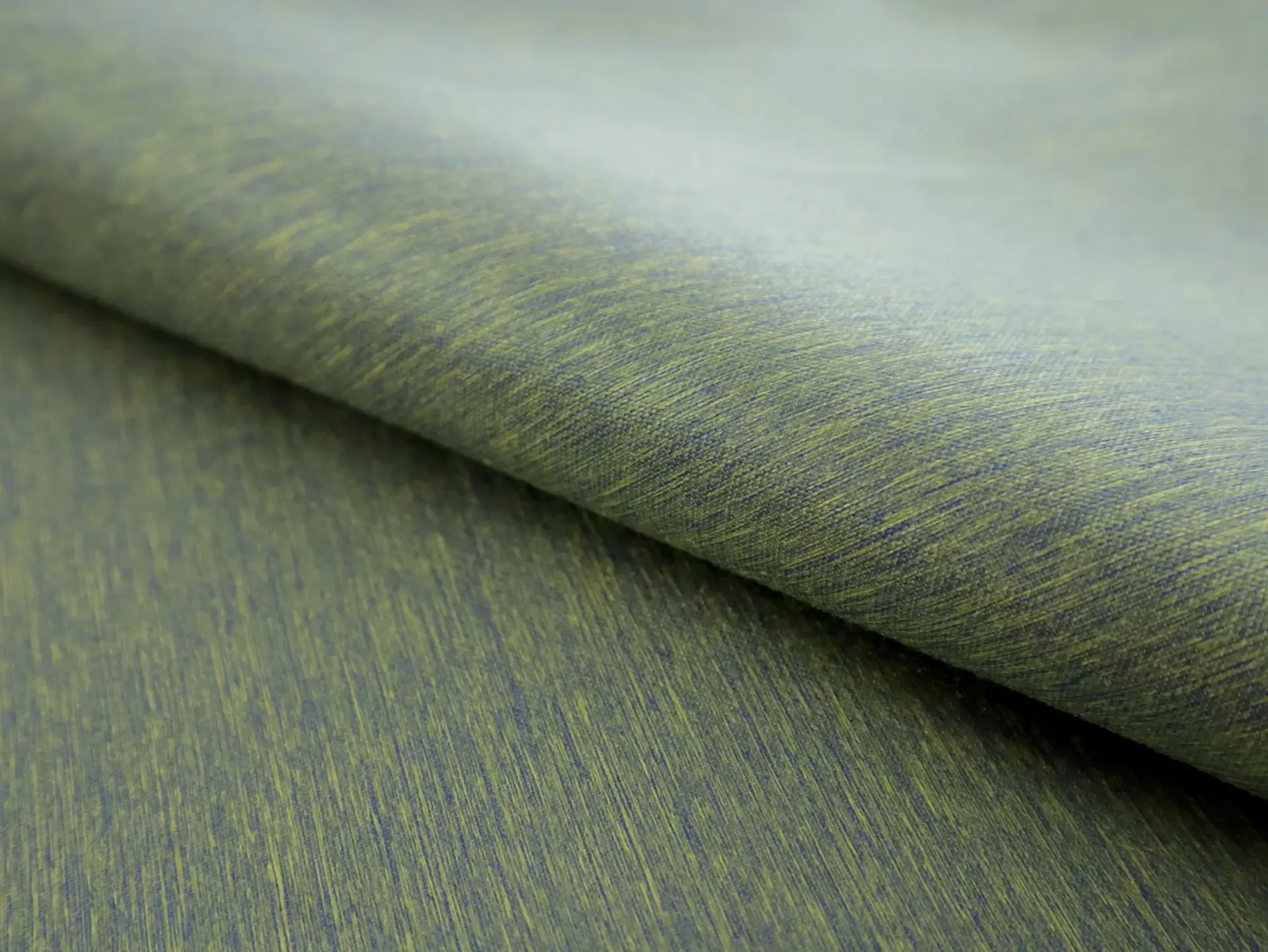 Silk Blend Zibeline in Blue and Yellow