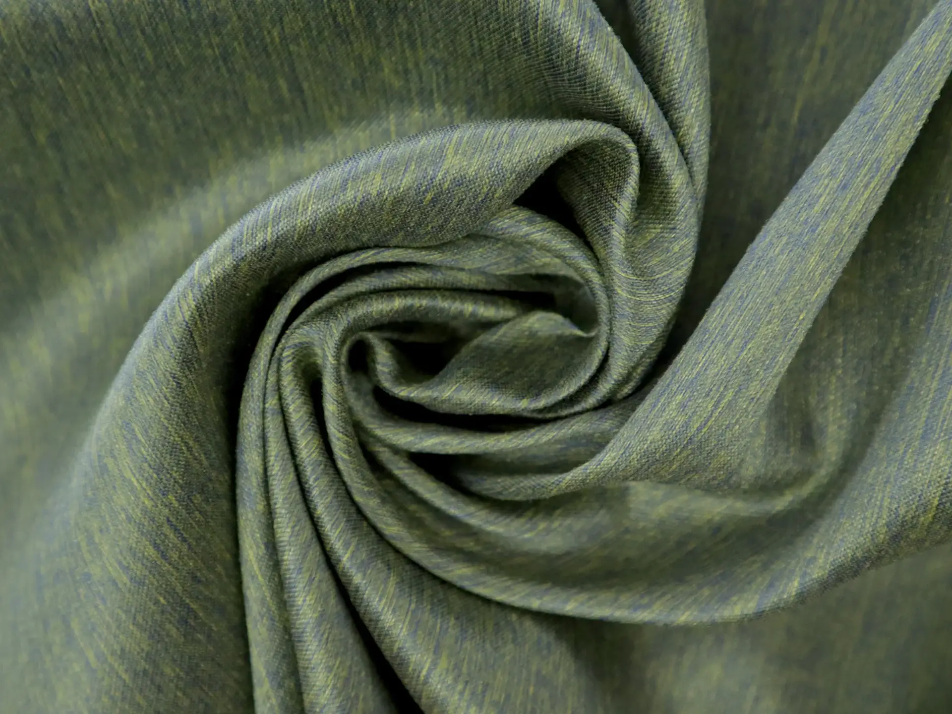 Silk Blend Zibeline in Blue and Yellow