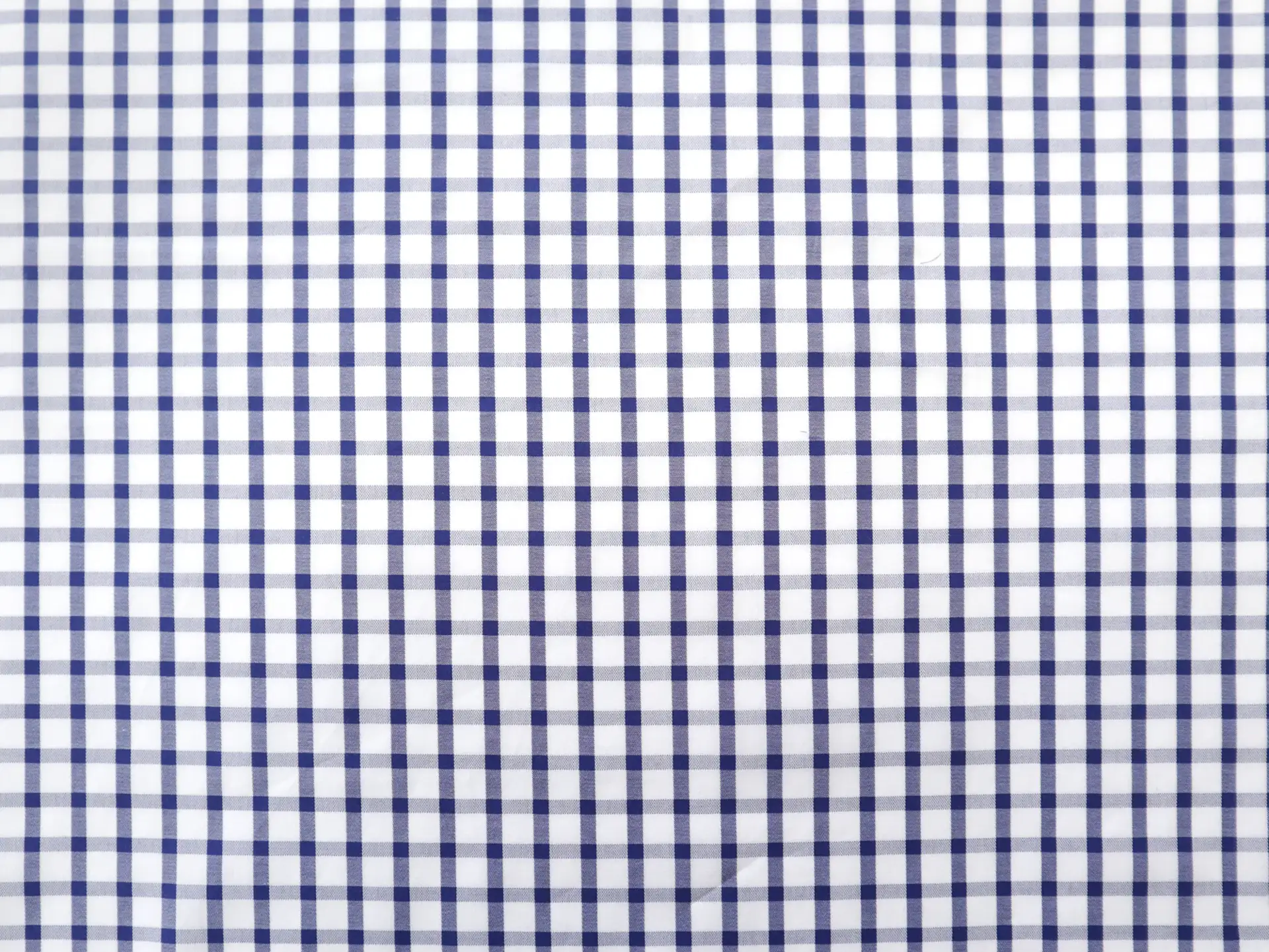 Cotton Check Shirting in Royal Blue