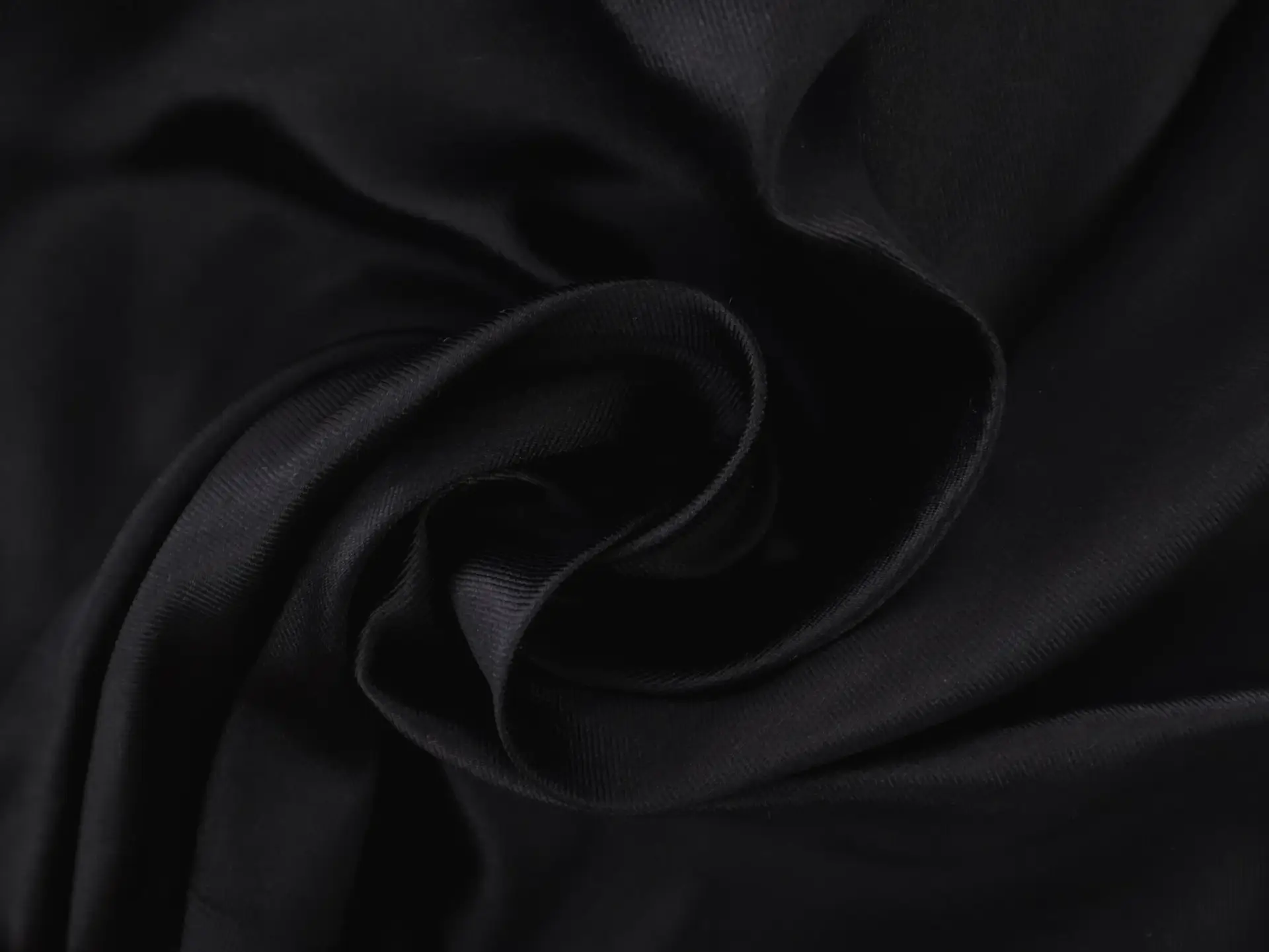 Silk Zibeline in Black
