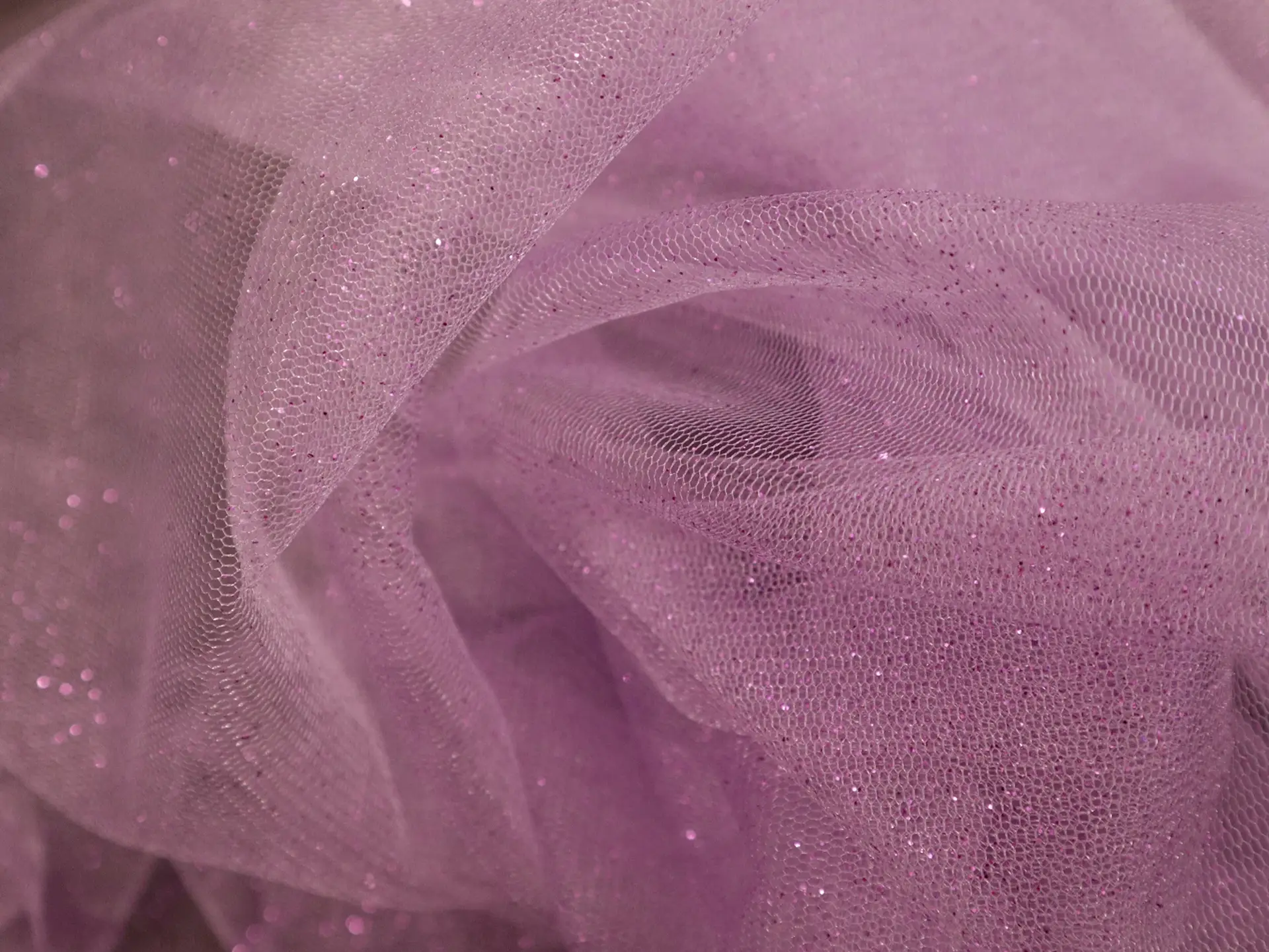 Glitter Tulle in Lilac